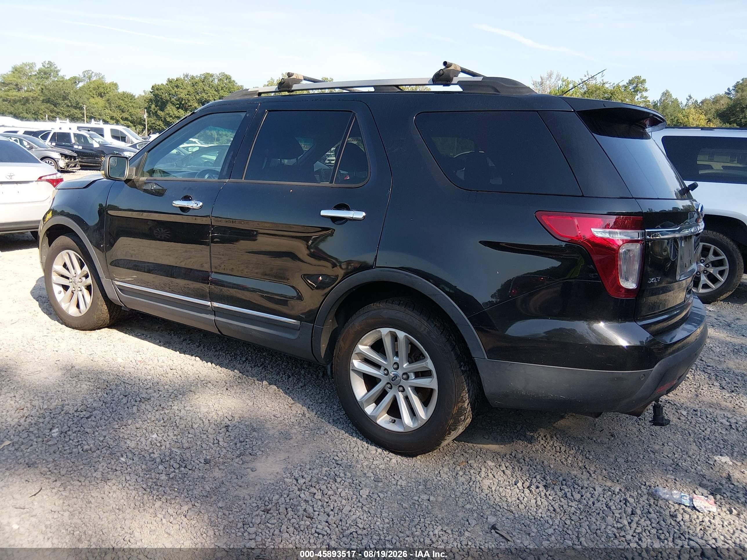 2011 Ford Explorer Xlt Black vin: 1FMHK7D83BGA44912