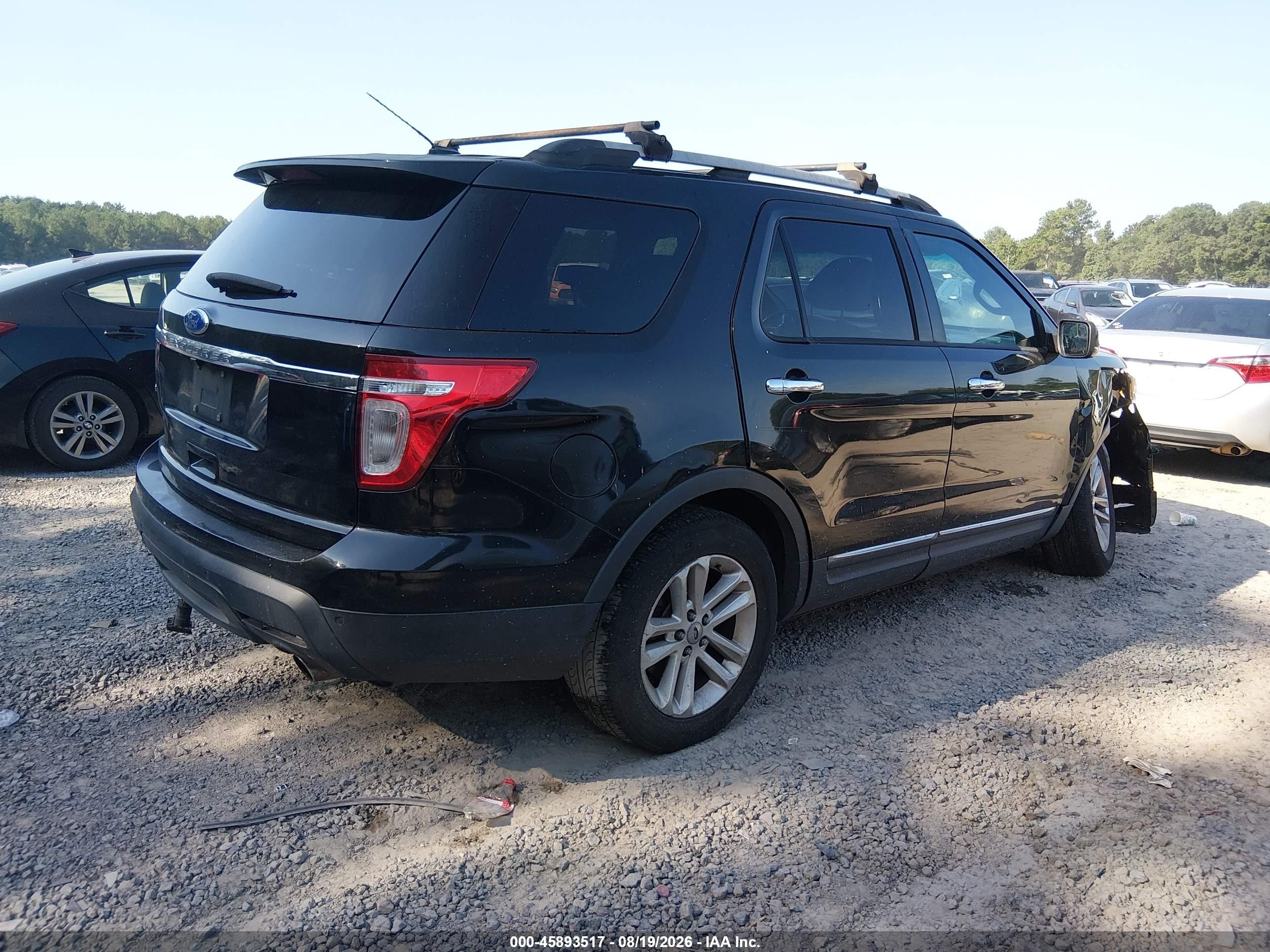 2011 Ford Explorer Xlt Black vin: 1FMHK7D83BGA44912