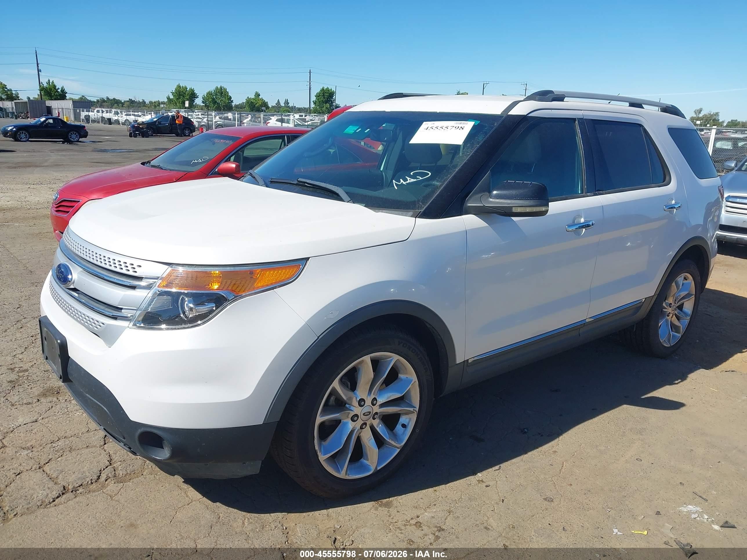 2012 Ford Explorer Xlt Белый vin: 1FMHK7D83CGA32129