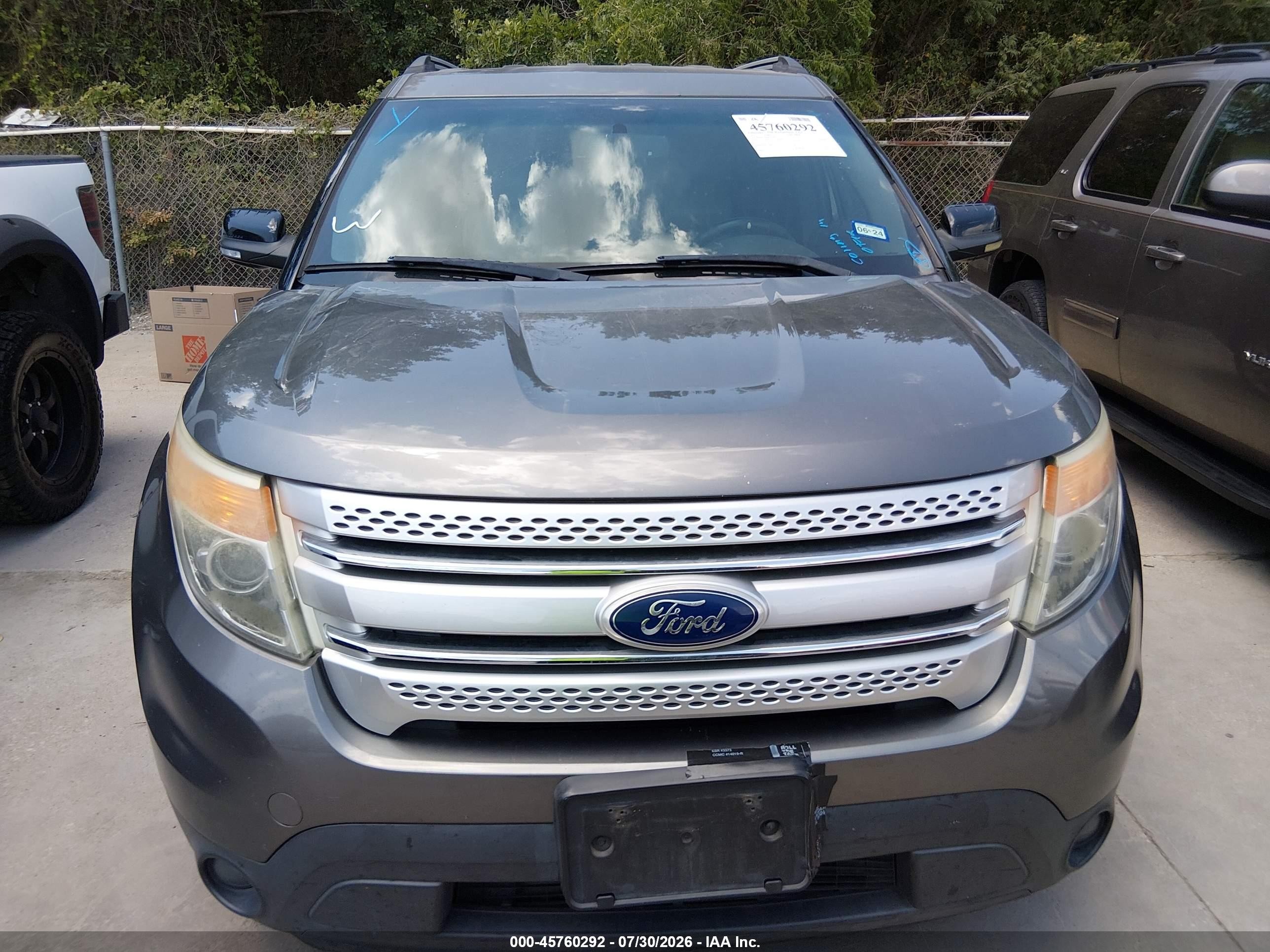 2011 Ford Explorer Xlt Gray vin: 1FMHK7D84BGA10963
