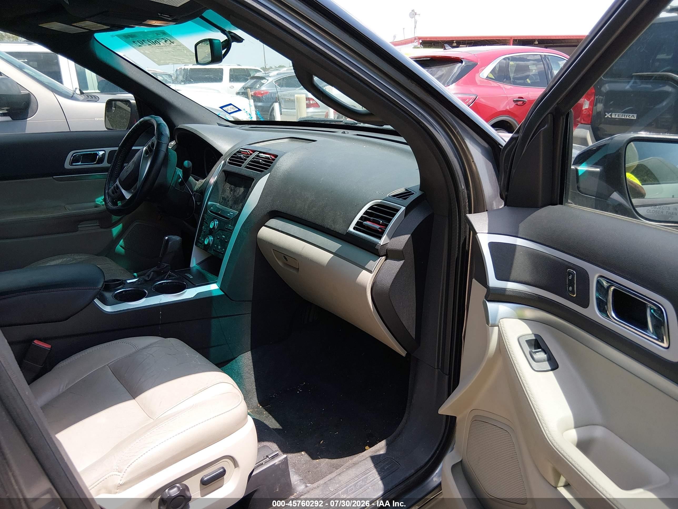 2011 Ford Explorer Xlt Gray vin: 1FMHK7D84BGA10963