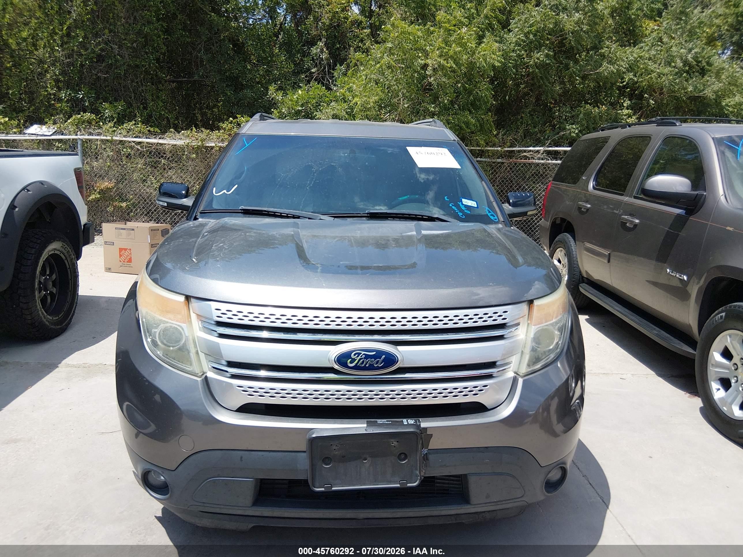 2011 Ford Explorer Xlt Gray vin: 1FMHK7D84BGA10963