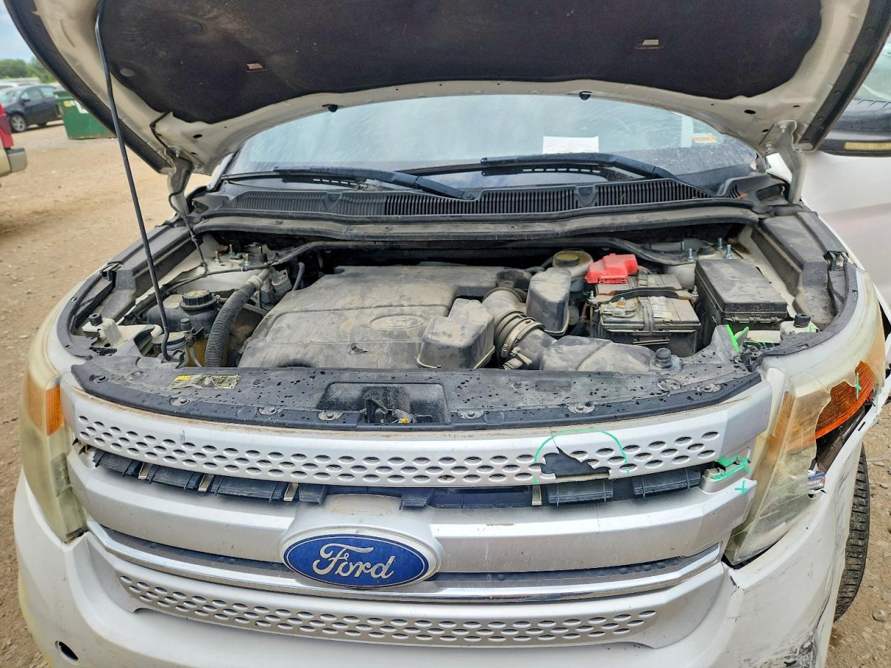 2011 Ford Explorer Xlt White vin: 1FMHK7D84BGA43266