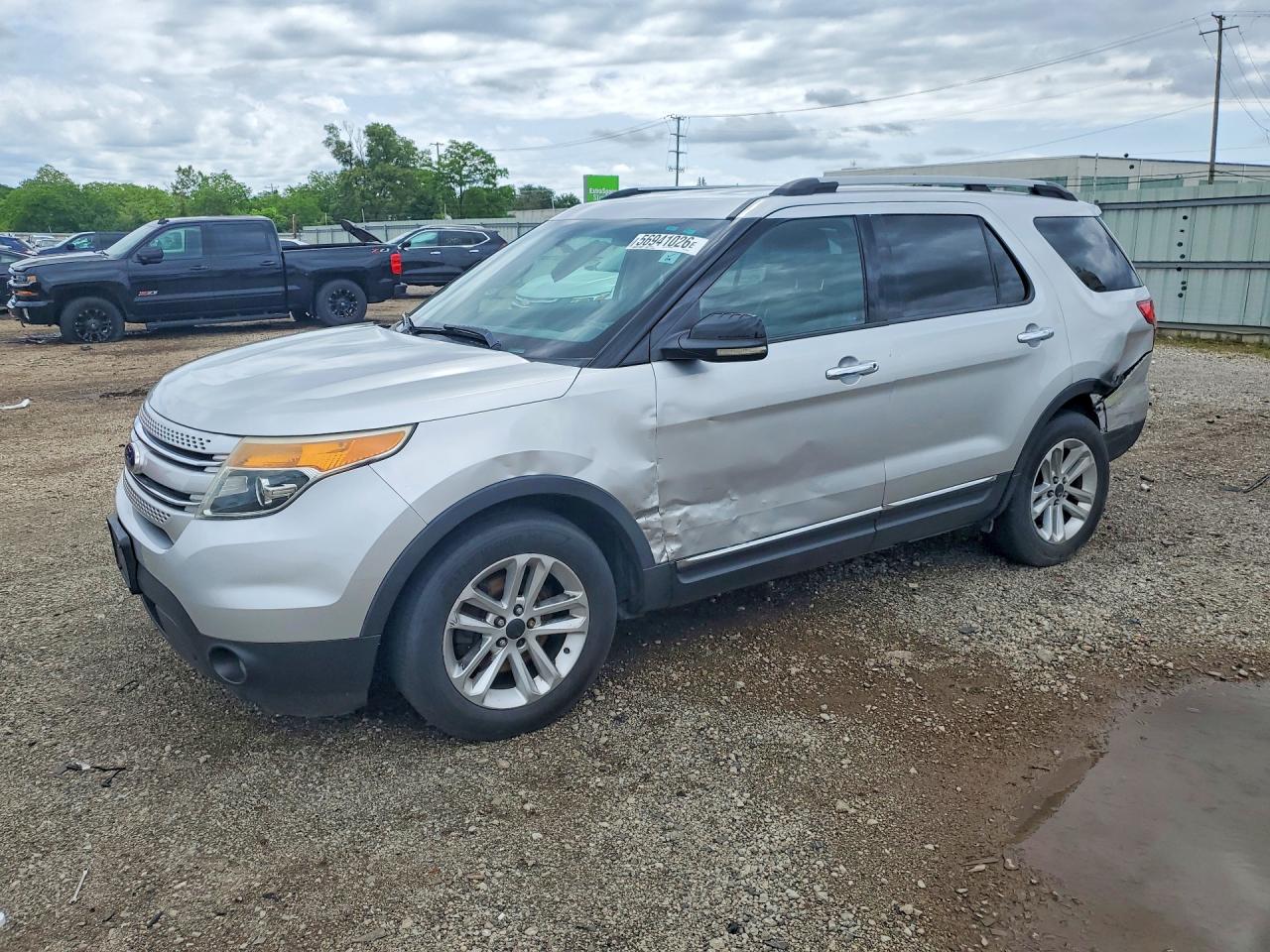 2011 Ford Explorer Xlt Silver vin: 1FMHK7D84BGA84139