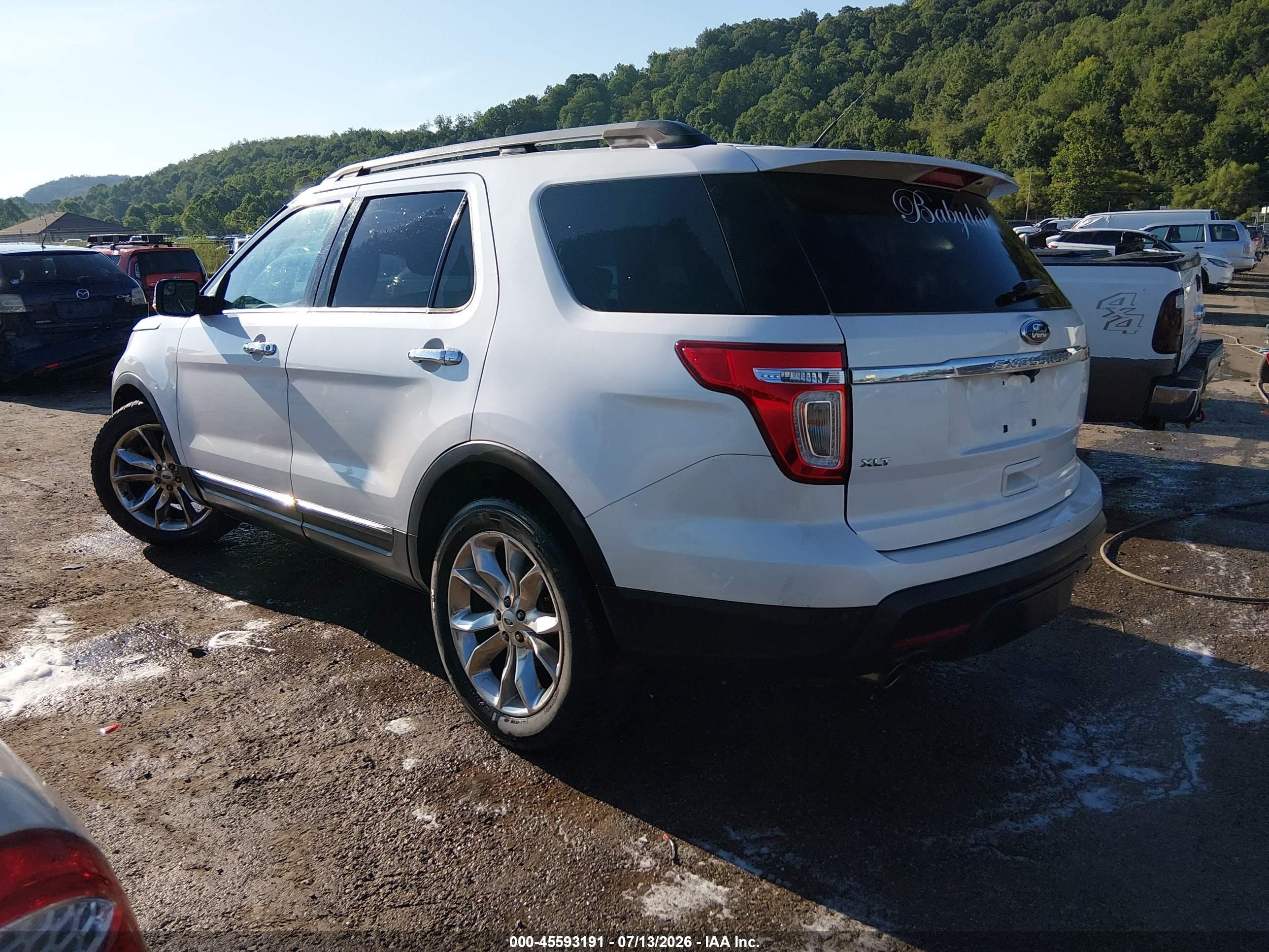 2012 Ford Explorer Xlt Белый vin: 1FMHK7D84CGA30826