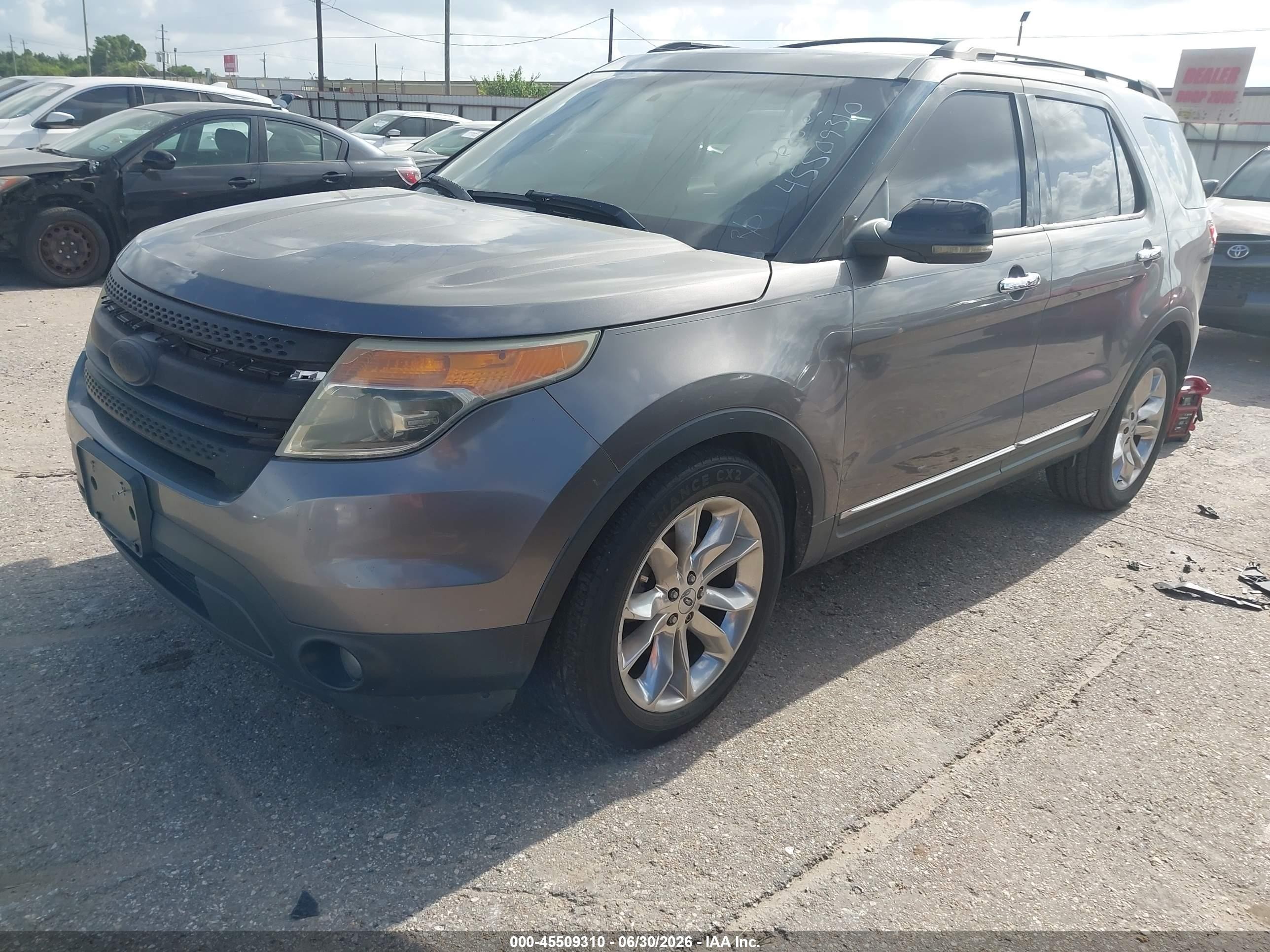 2011 Ford Explorer Xlt Gray vin: 1FMHK7D85BGA78950