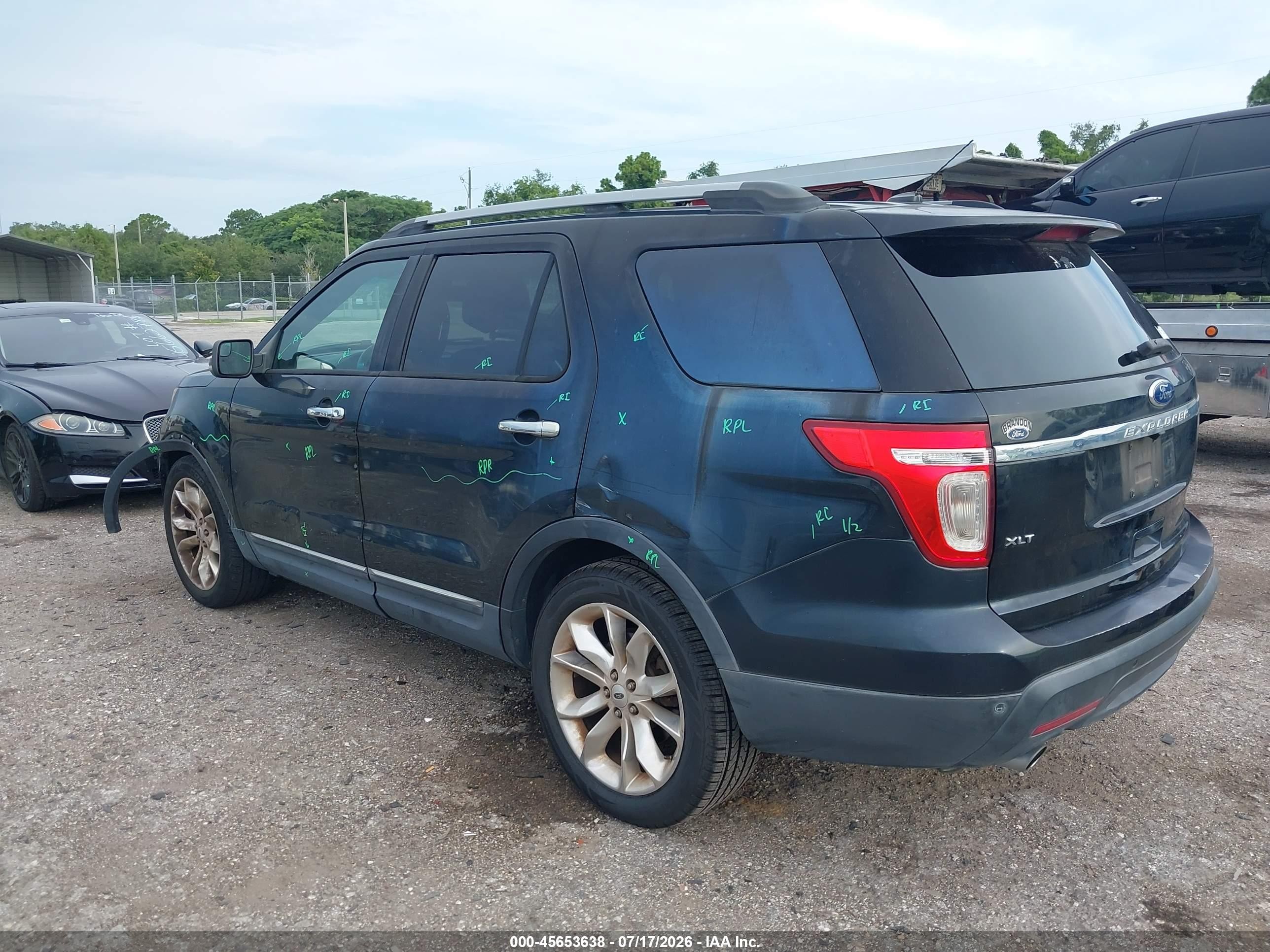 2012 Ford Explorer Xlt Black vin: 1FMHK7D85CGA03764