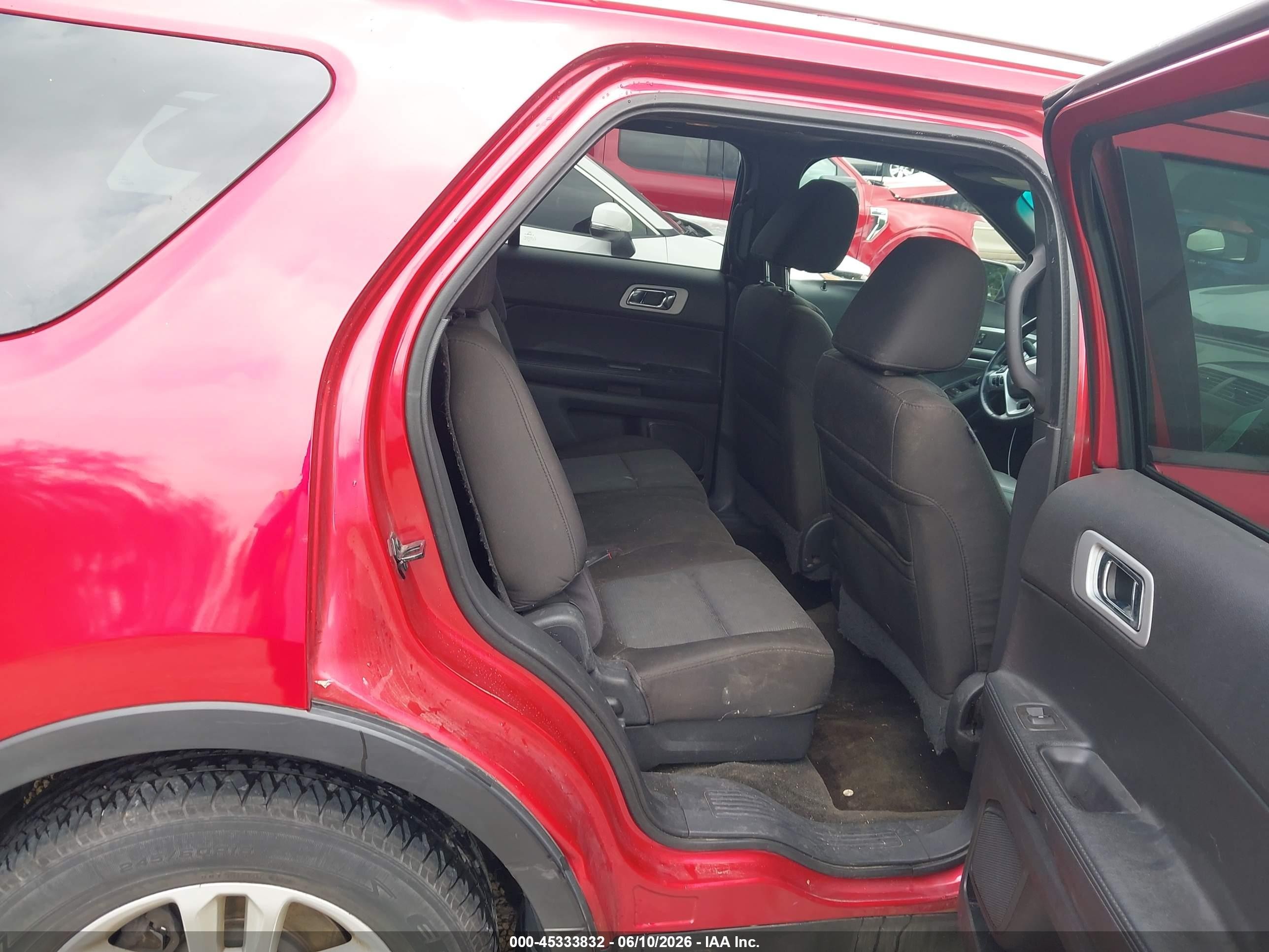 2012 Ford Explorer Xlt Red vin: 1FMHK7D85CGA16157