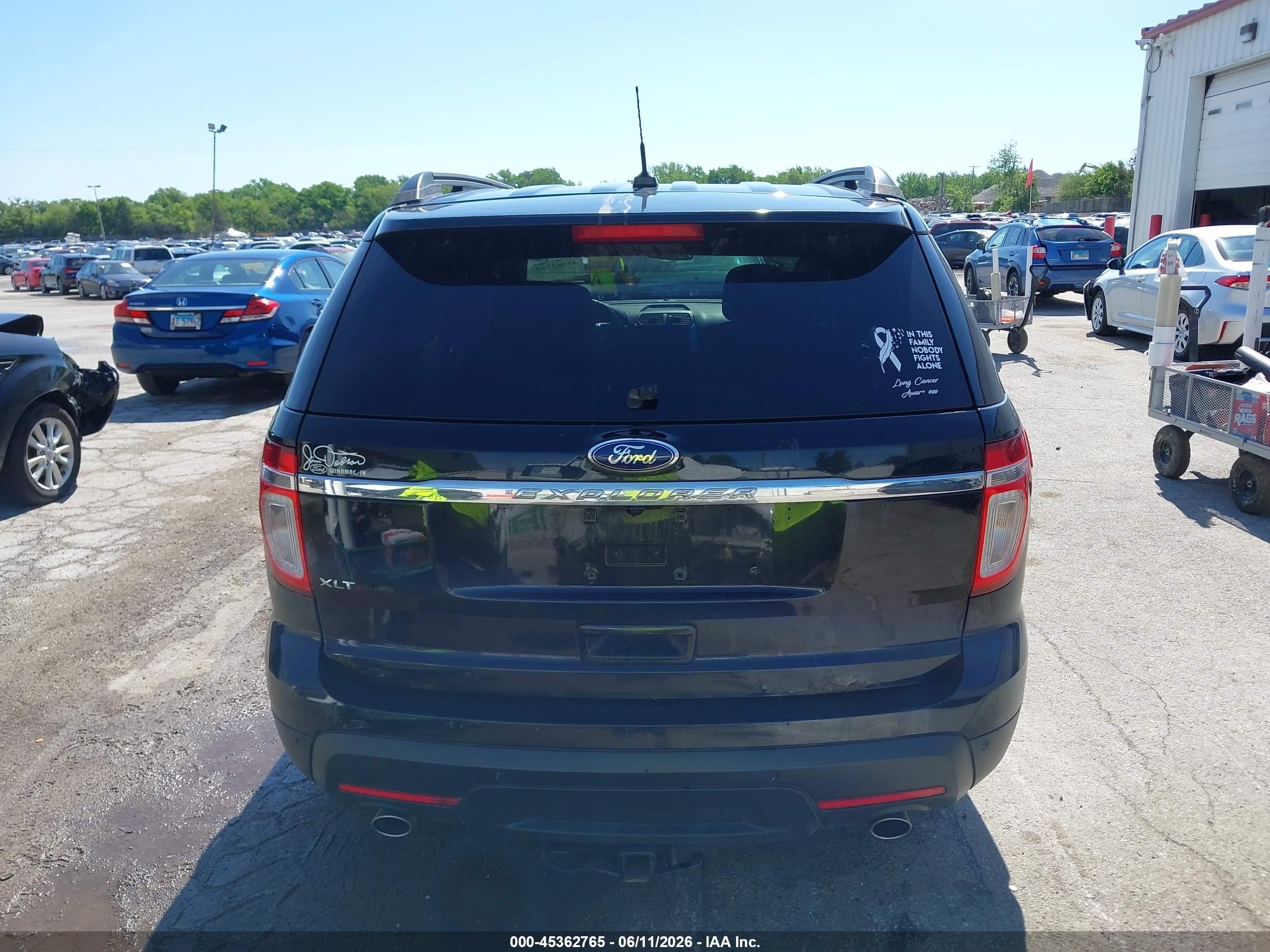 2012 Ford Explorer Xlt Black vin: 1FMHK7D85CGA16384