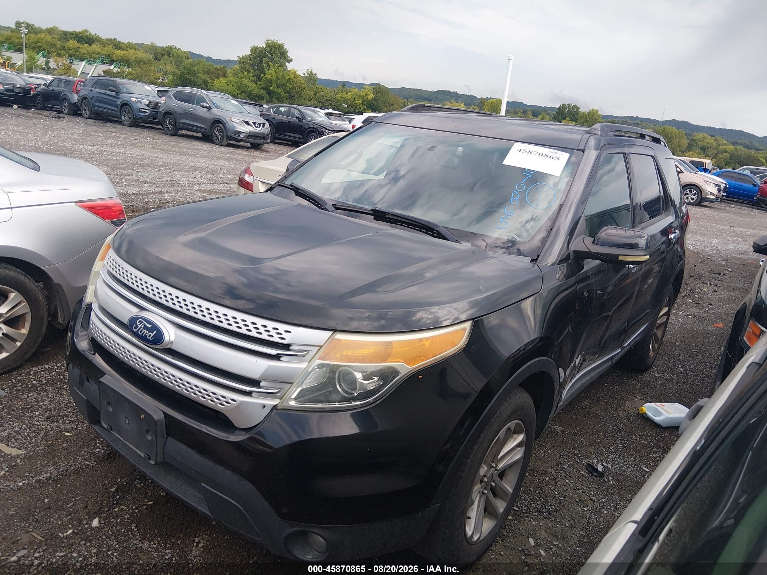 2011 Ford Explorer Xlt Black vin: 1FMHK7D86BGA06526