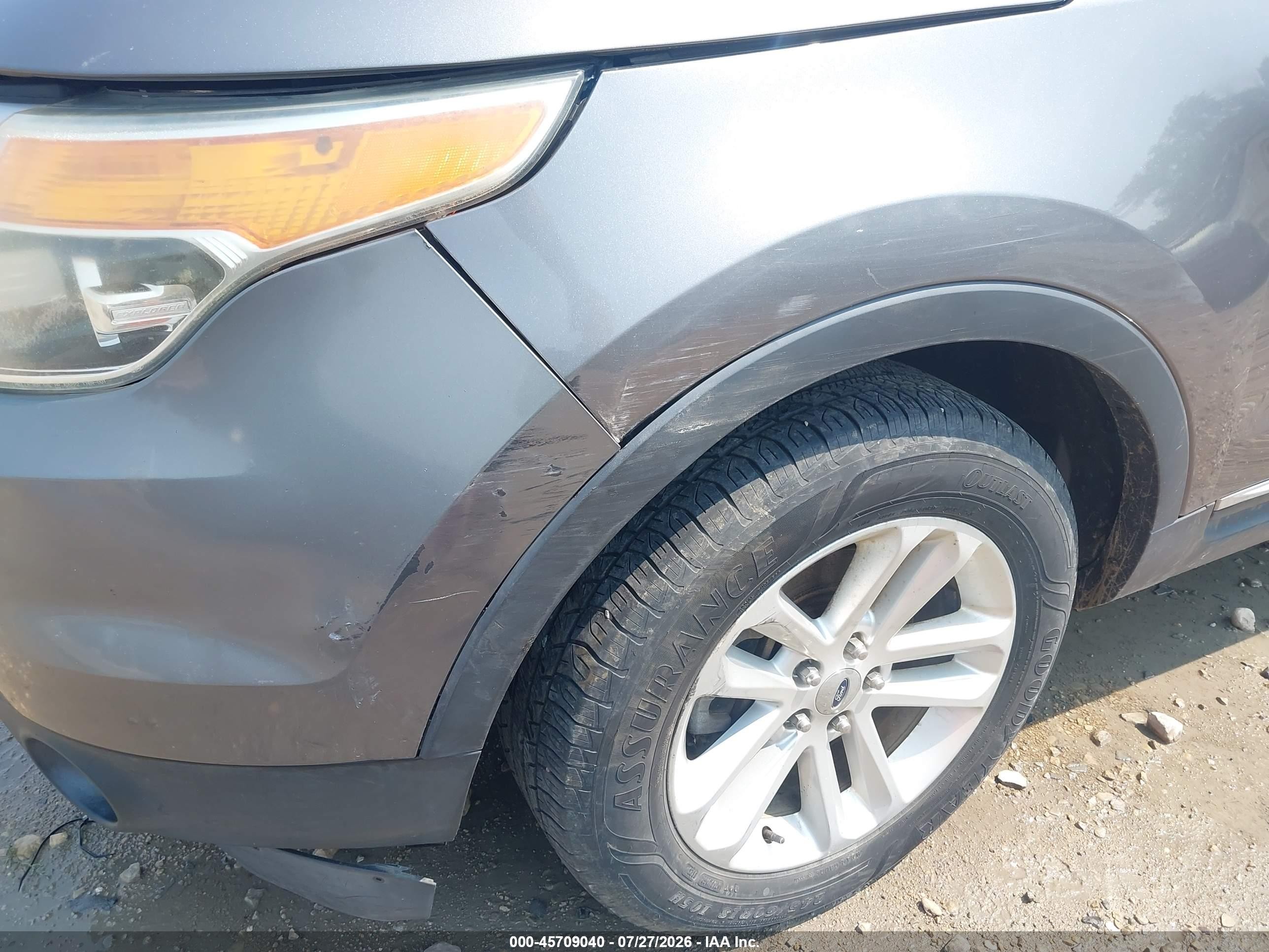 2011 Ford Explorer Xlt Gray vin: 1FMHK7D86BGA18157