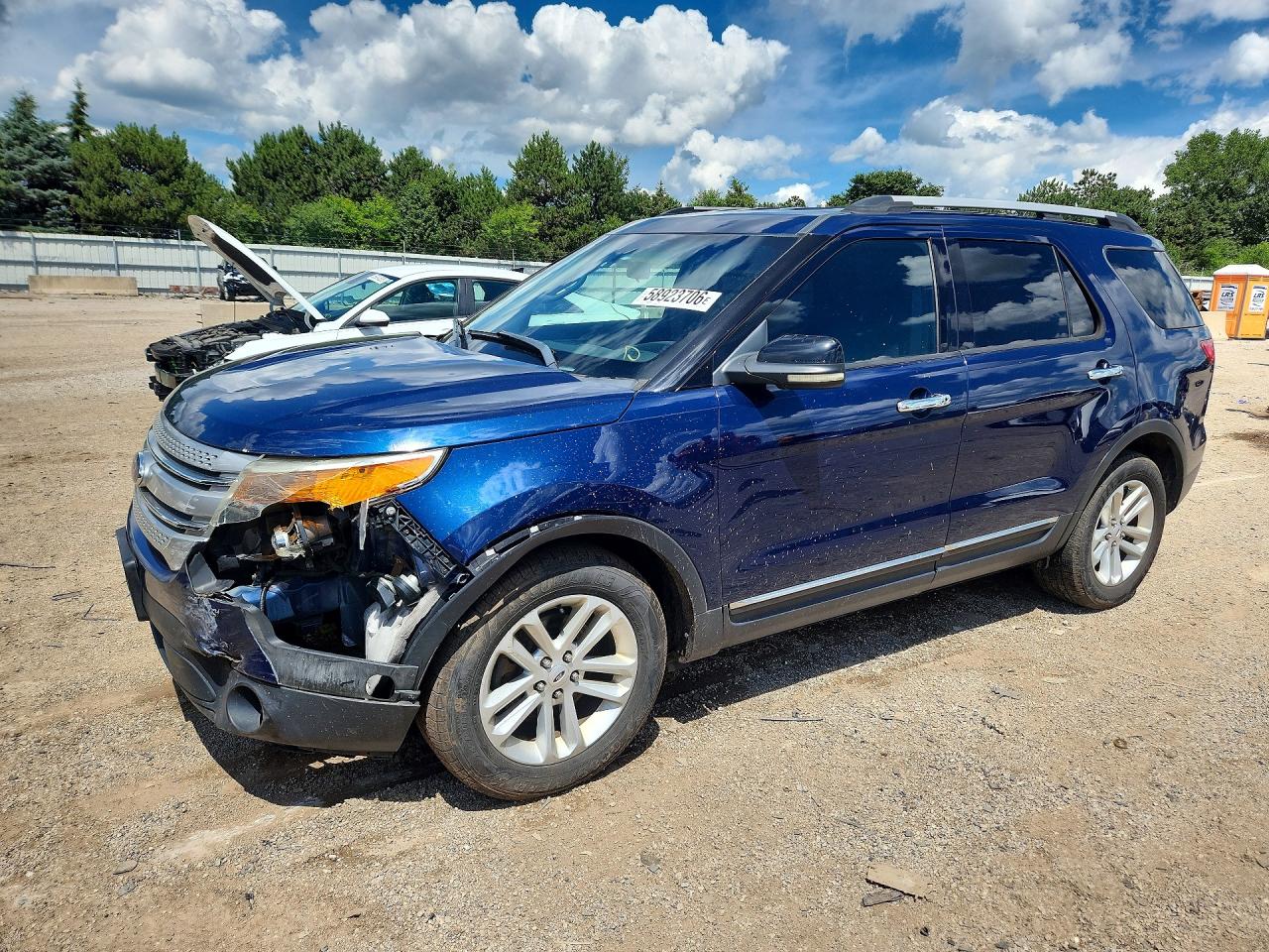 2012 Ford Explorer Xlt Blue vin: 1FMHK7D86CGA19682