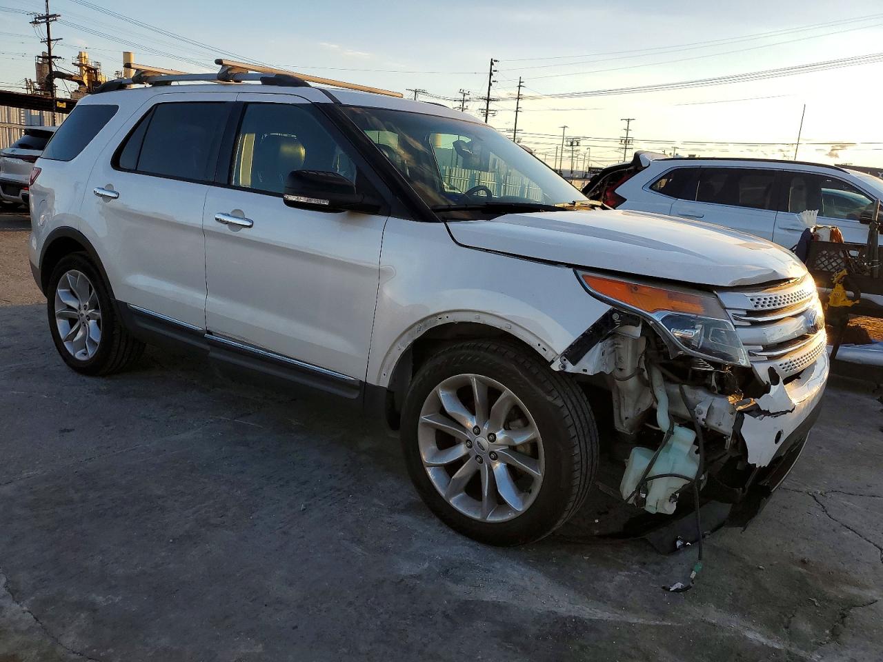 2012 Ford Explorer Xlt White vin: 1FMHK7D86CGA25725
