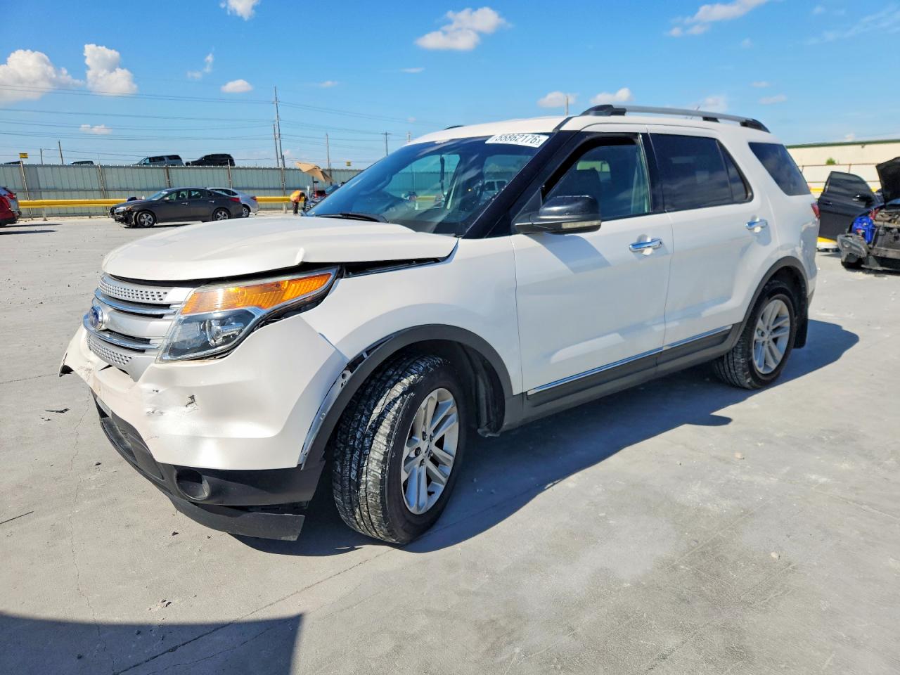 2012 Ford Explorer Xlt White vin: 1FMHK7D86CGA31380
