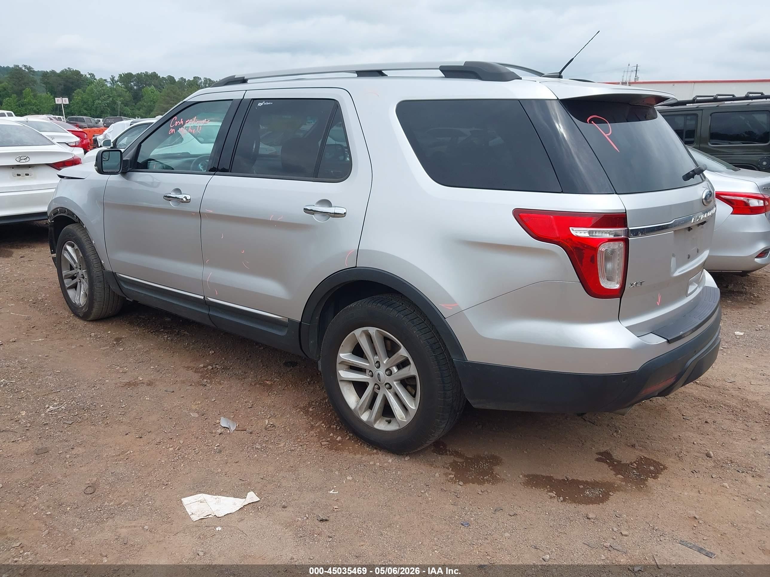 2012 Ford Explorer Xlt Silver vin: 1FMHK7D86CGA54366