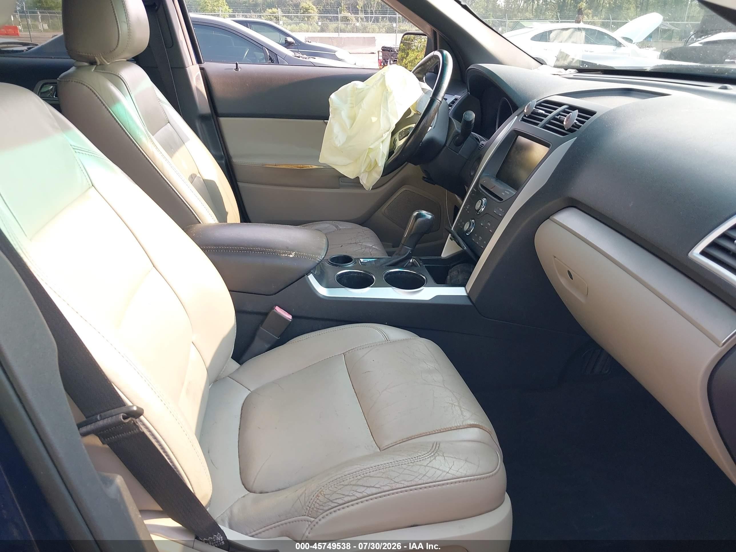 2012 Ford Explorer Xlt Blue vin: 1FMHK7D87CGA07542