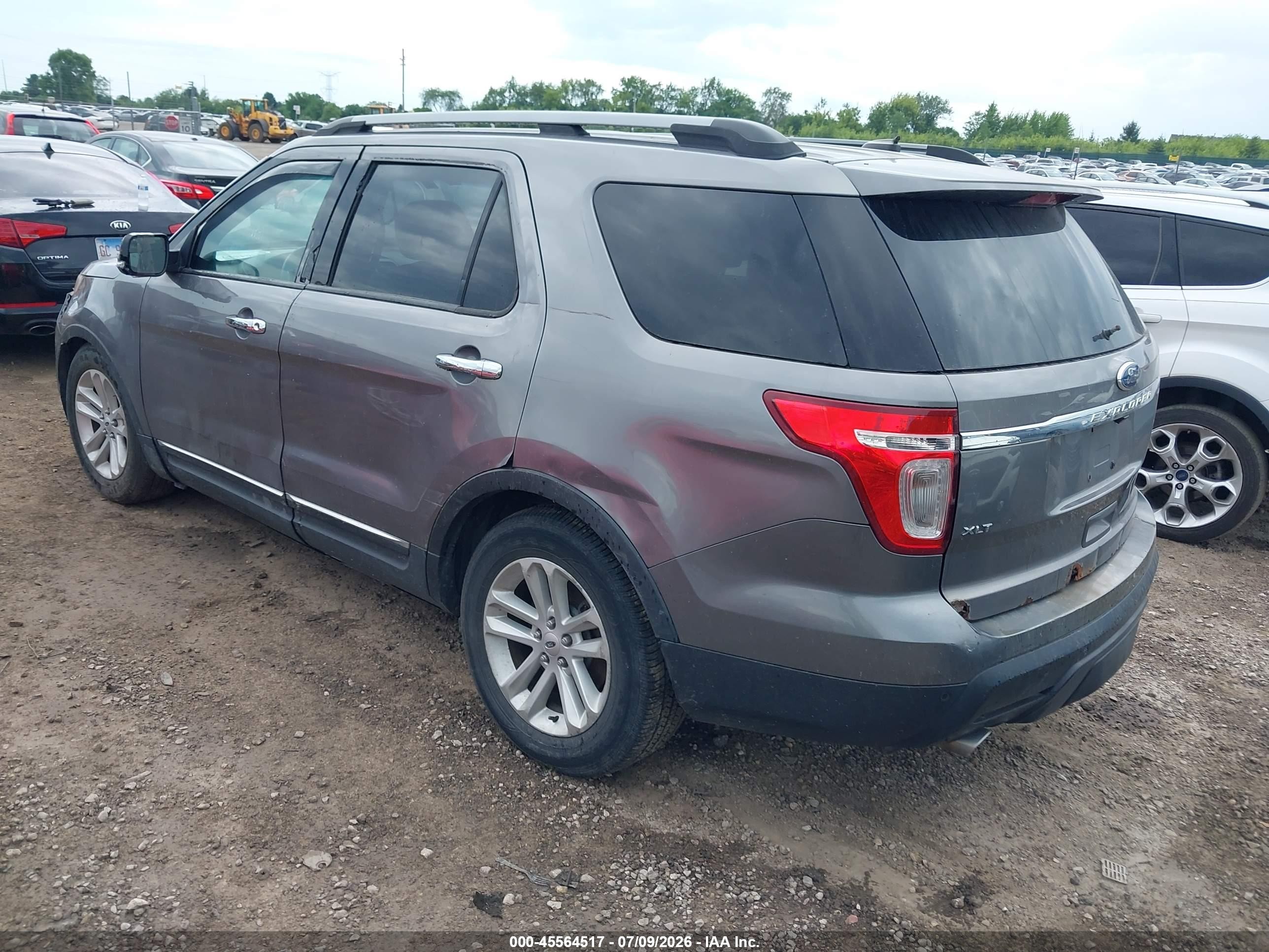 2012 Ford Explorer Xlt Серый vin: 1FMHK7D87CGA89322