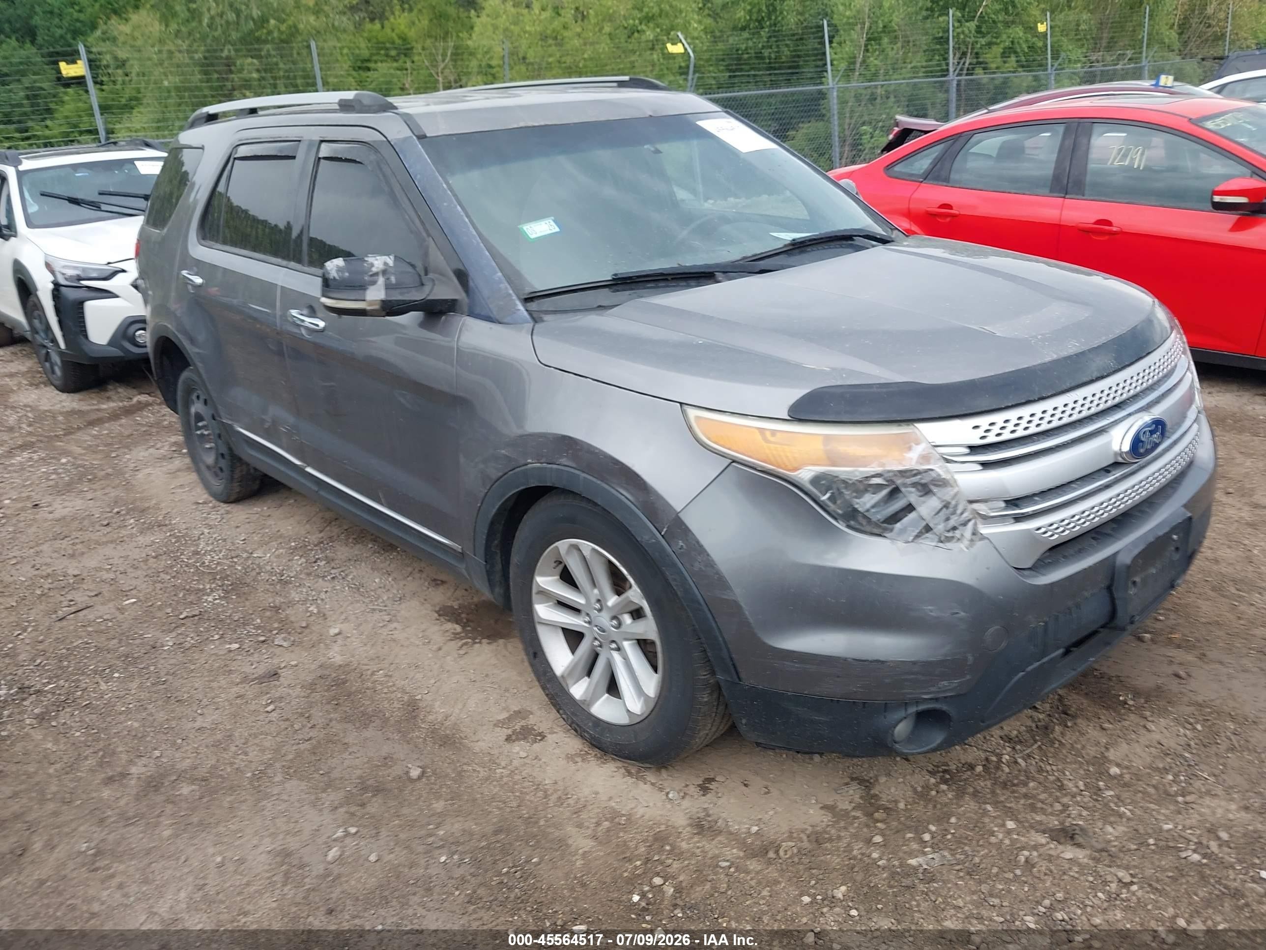 2012 Ford Explorer Xlt Серый vin: 1FMHK7D87CGA89322