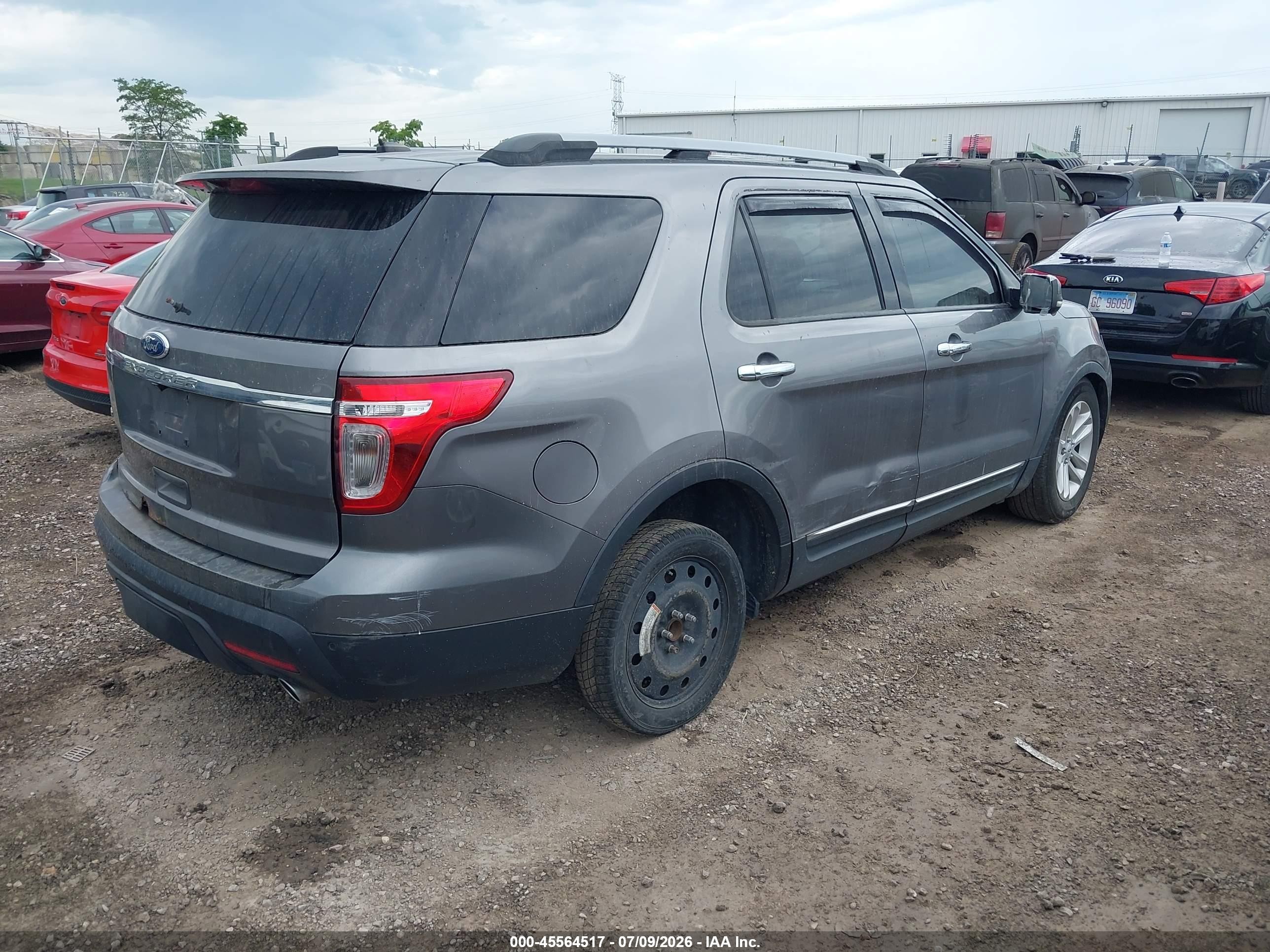 2012 Ford Explorer Xlt Серый vin: 1FMHK7D87CGA89322