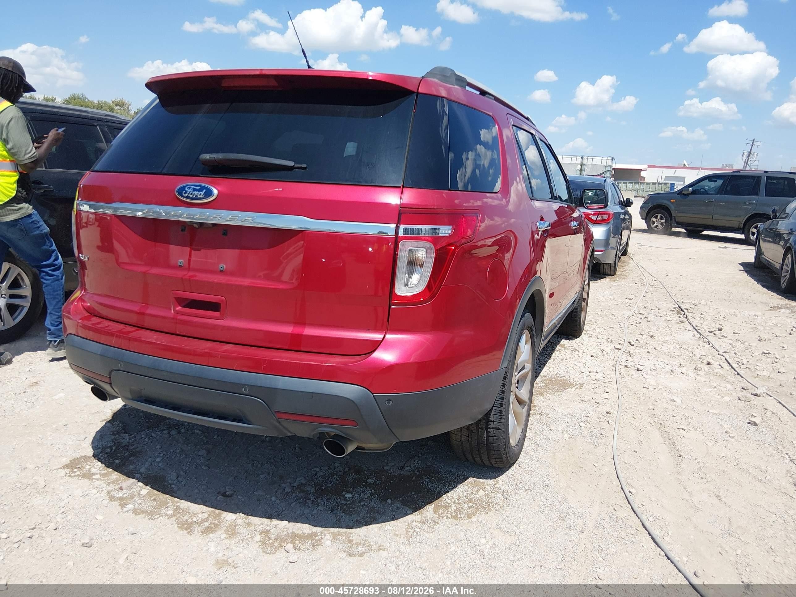 2012 Ford Explorer Xlt Burgundy vin: 1FMHK7D88CGA31347