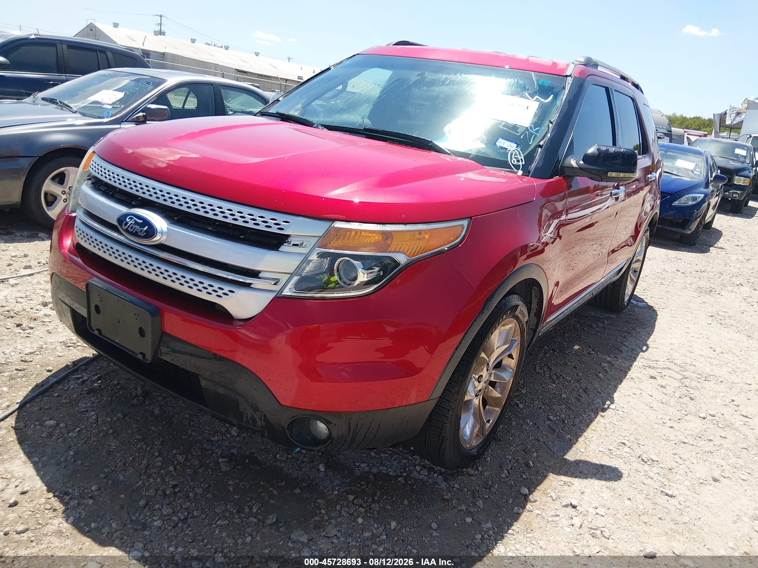 2012 Ford Explorer Xlt Burgundy vin: 1FMHK7D88CGA31347