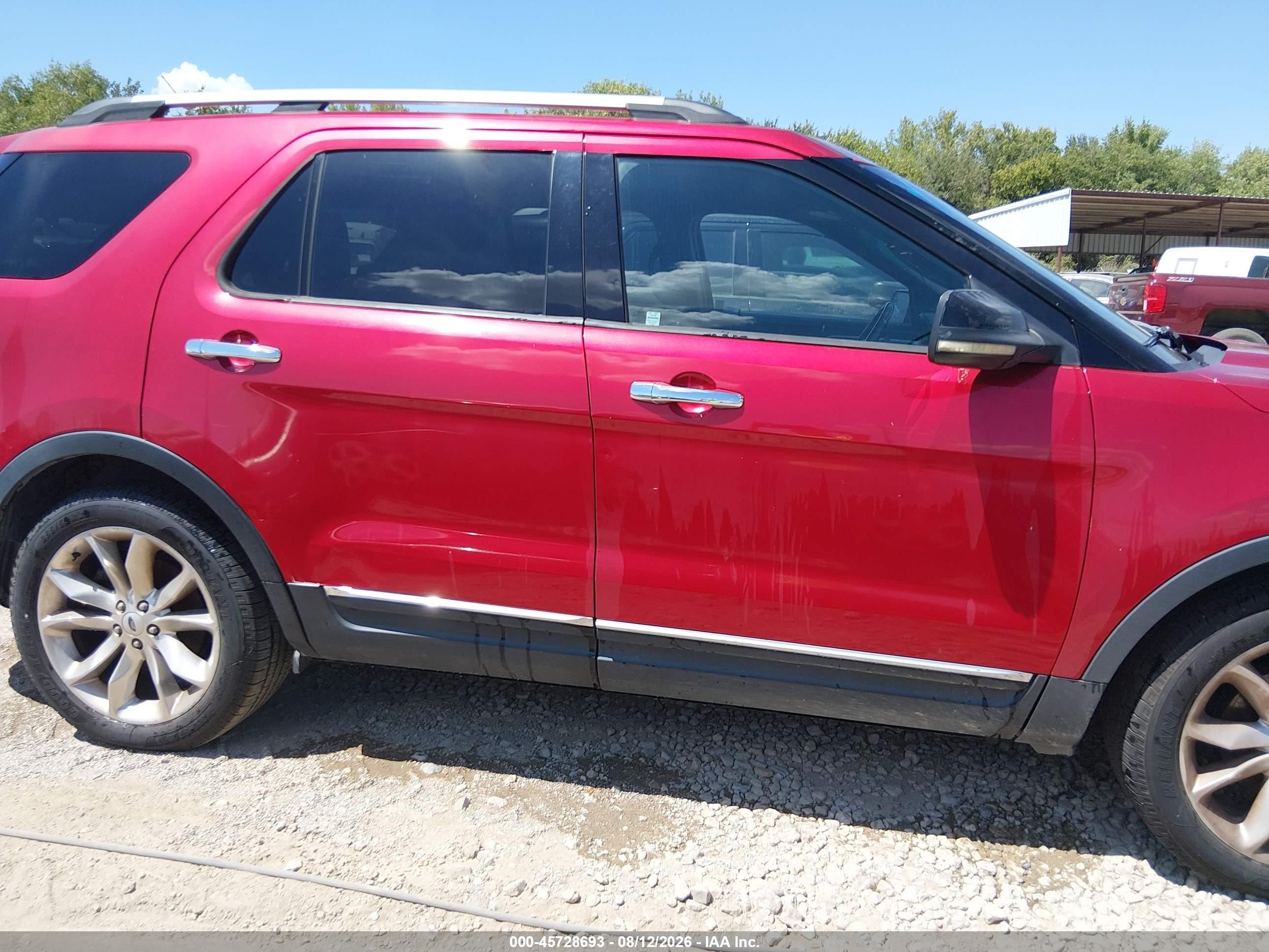 2012 Ford Explorer Xlt Burgundy vin: 1FMHK7D88CGA31347
