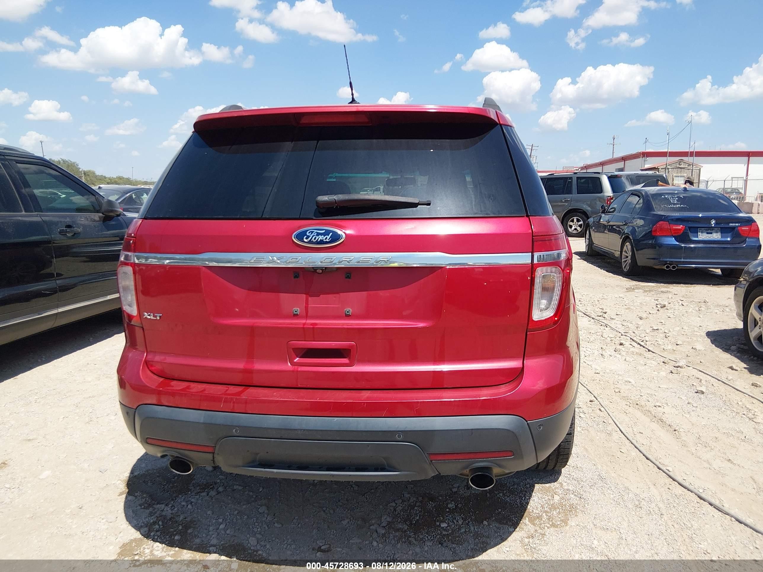 2012 Ford Explorer Xlt Burgundy vin: 1FMHK7D88CGA31347