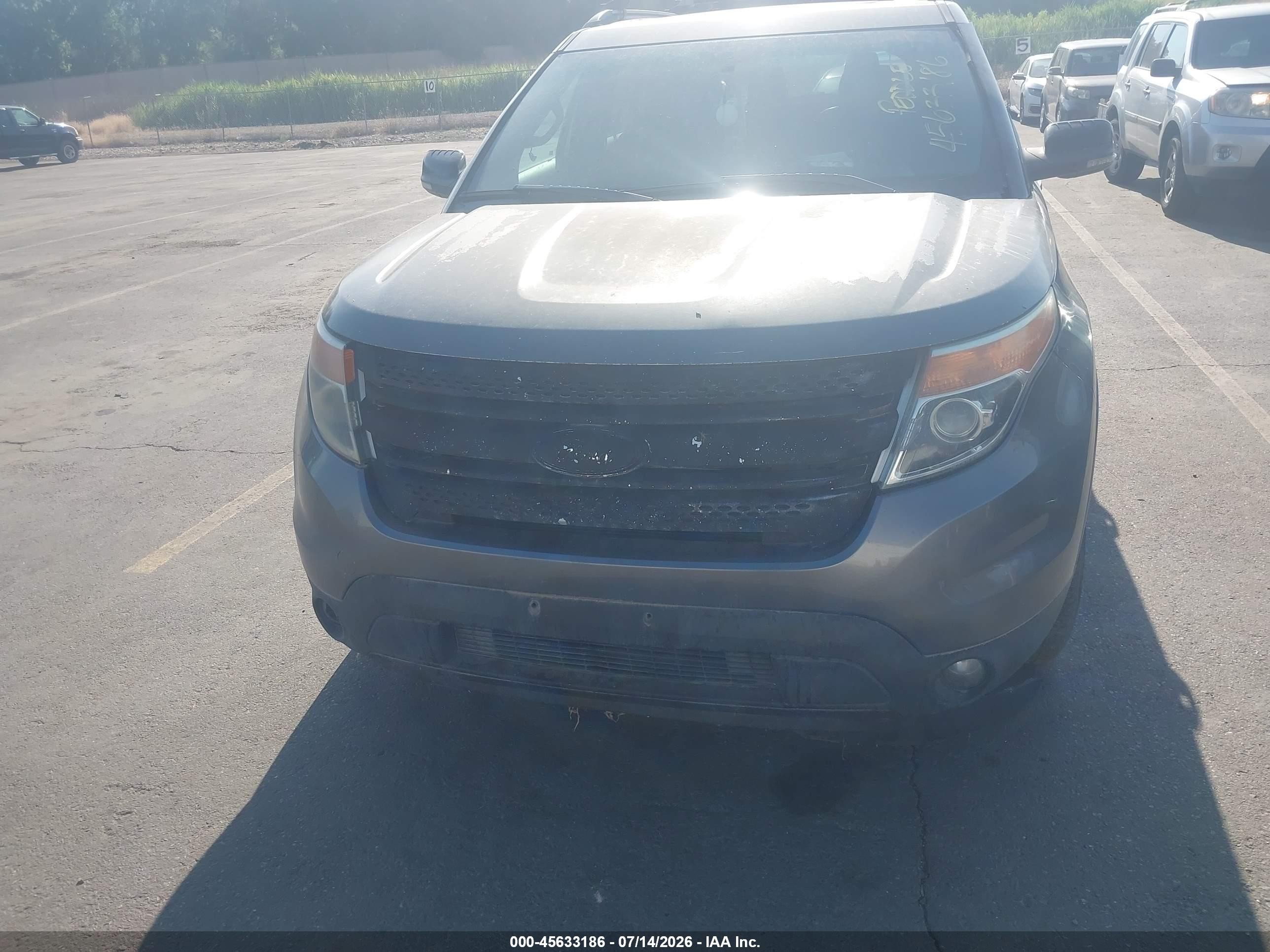 2012 Ford Explorer Xlt Gray vin: 1FMHK7D88CGA48813