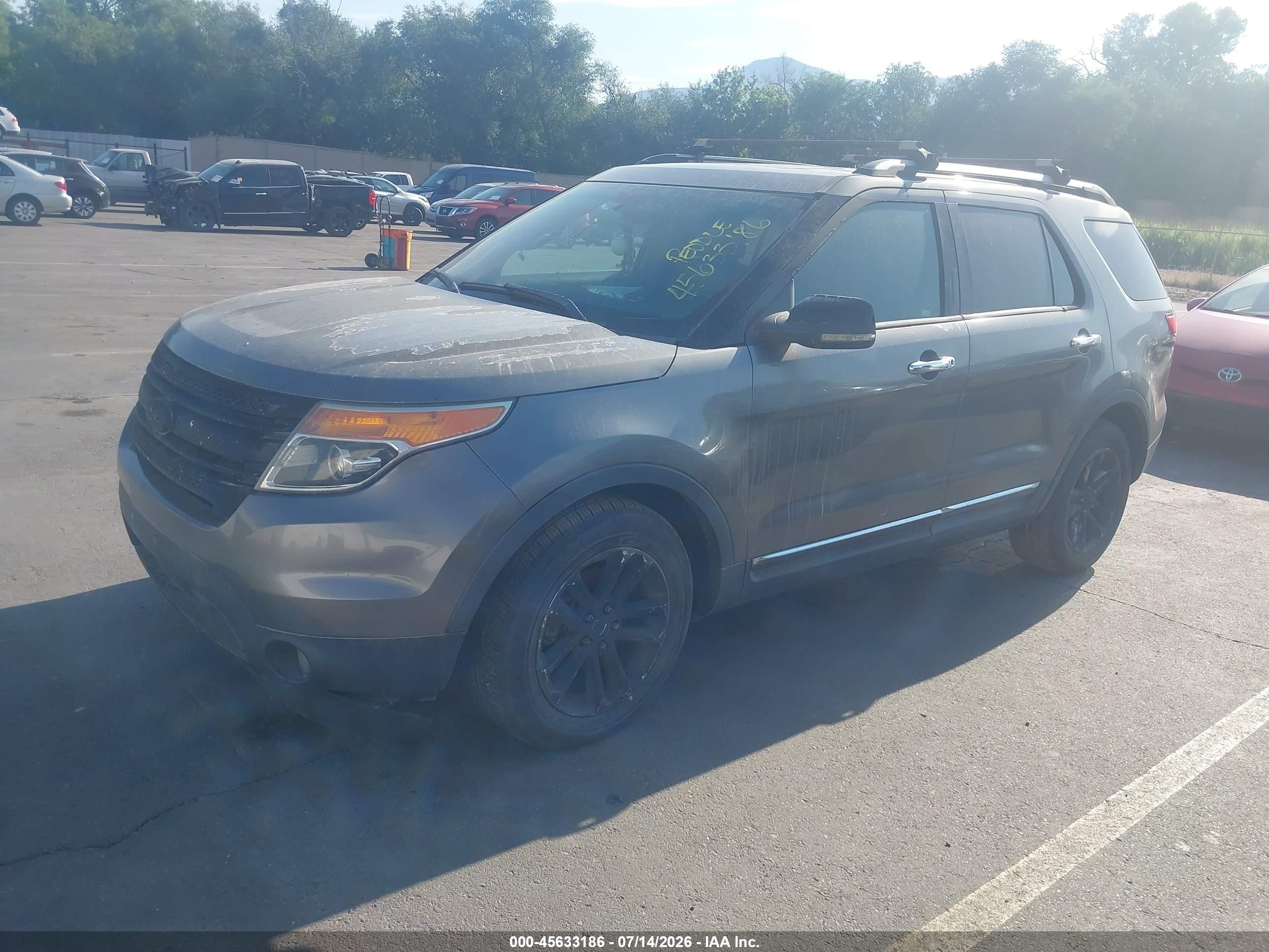 2012 Ford Explorer Xlt Gray vin: 1FMHK7D88CGA48813