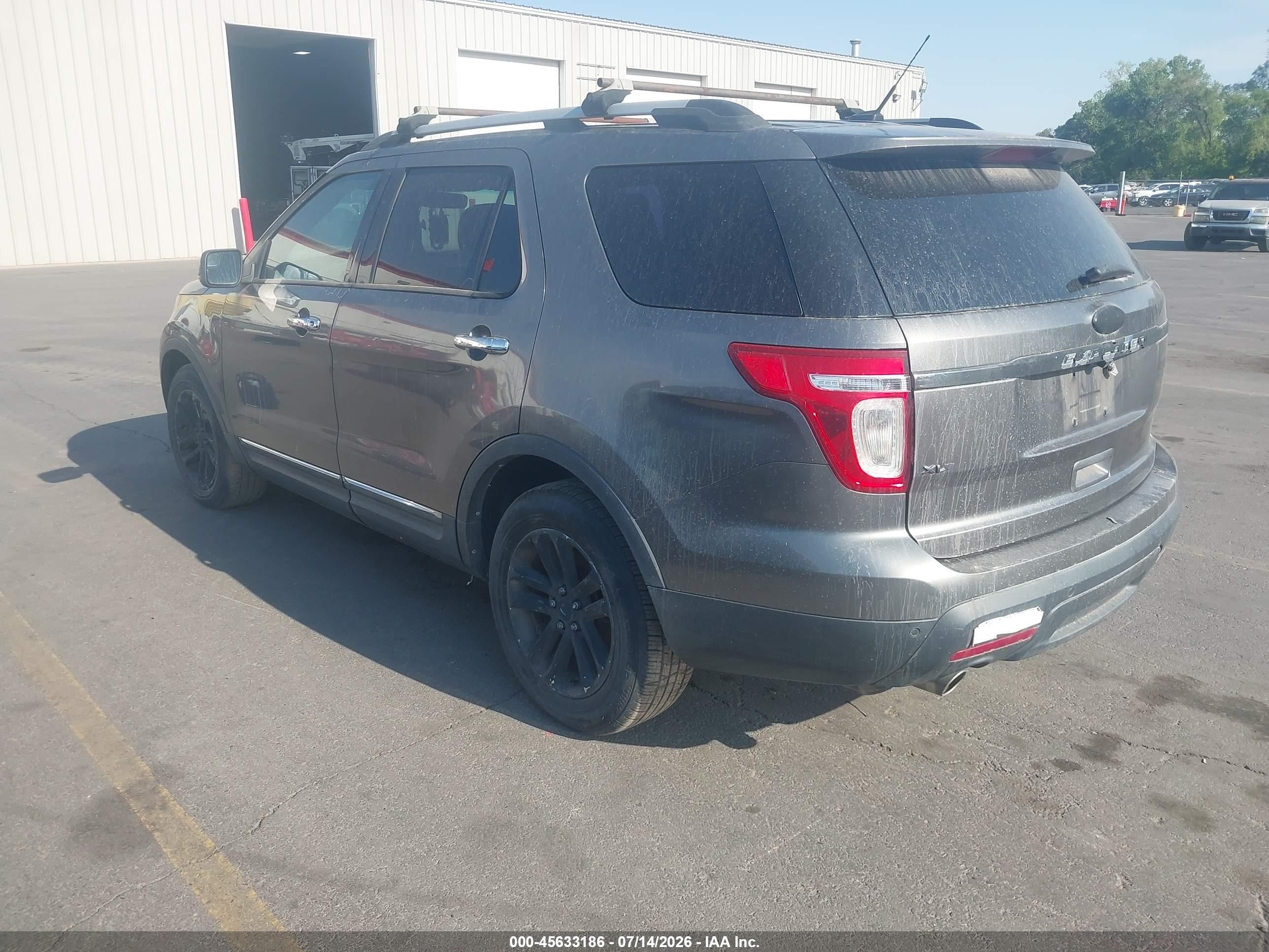 2012 Ford Explorer Xlt Gray vin: 1FMHK7D88CGA48813