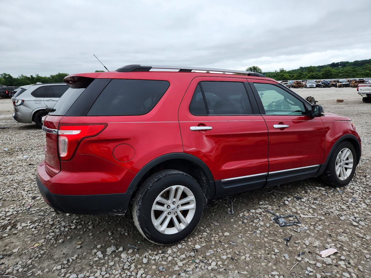 2012 Ford Explorer Xlt Red vin: 1FMHK7D88CGA54661