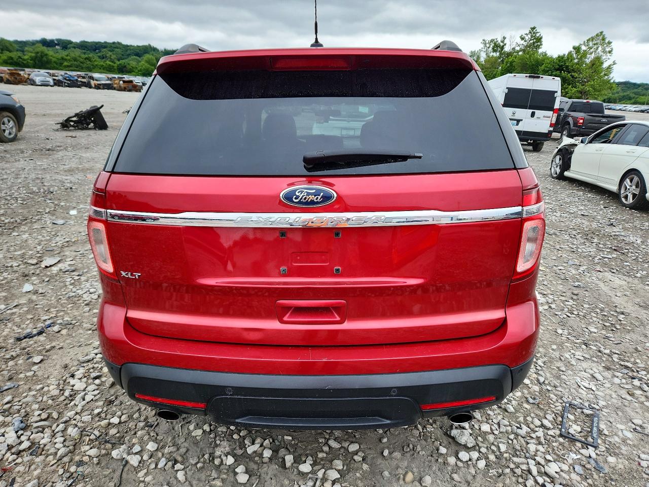 2012 Ford Explorer Xlt Red vin: 1FMHK7D88CGA54661