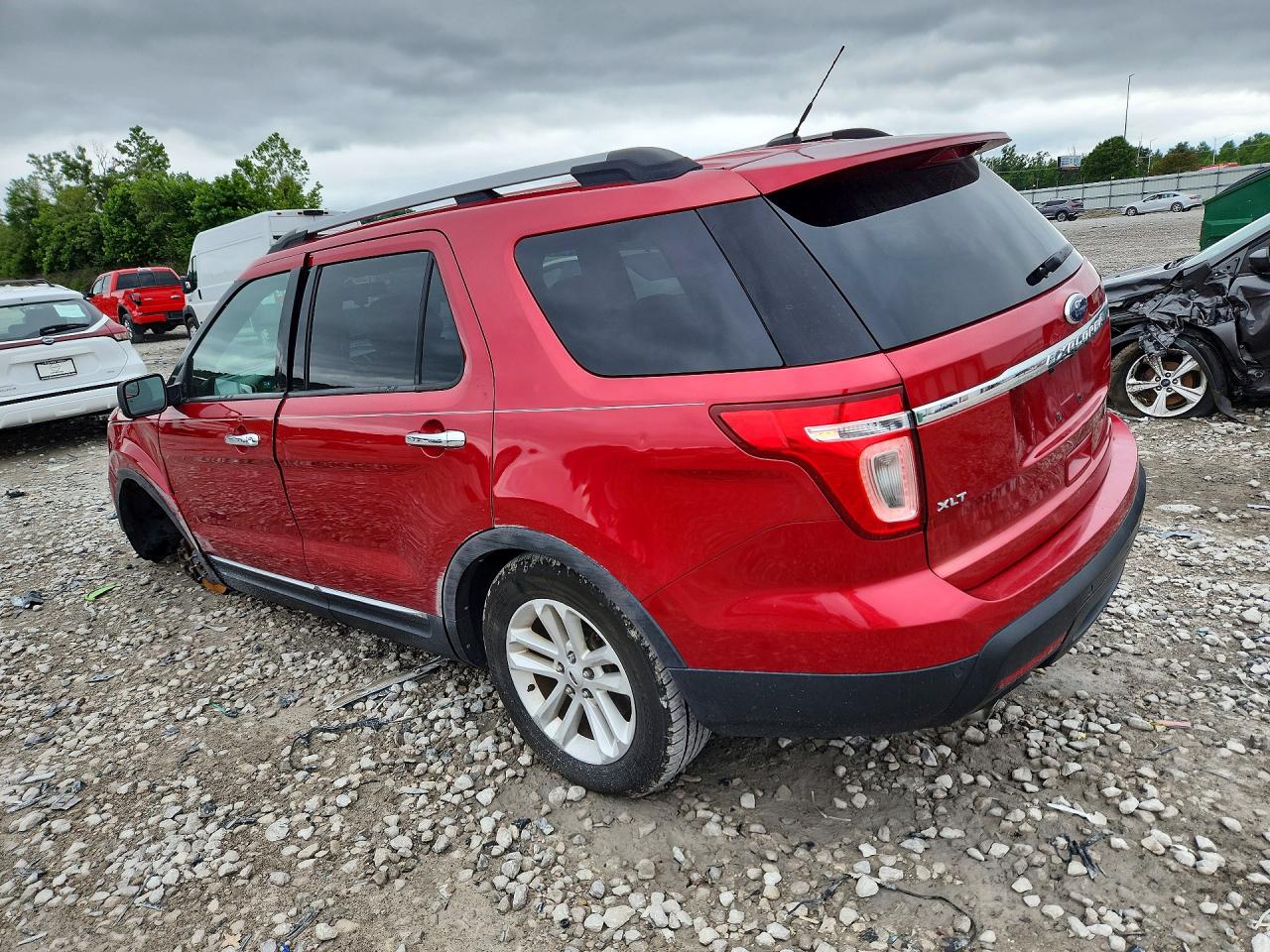 2012 Ford Explorer Xlt Red vin: 1FMHK7D88CGA54661
