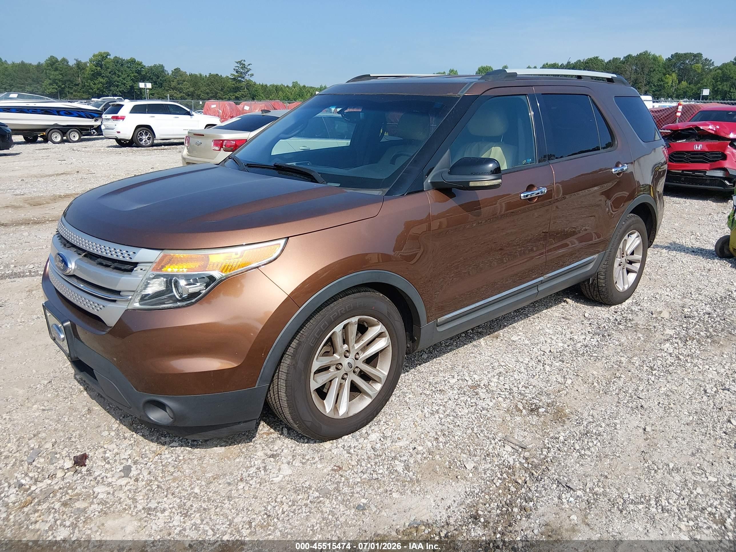 2012 Ford Explorer Xlt Brown vin: 1FMHK7D88CGA58726