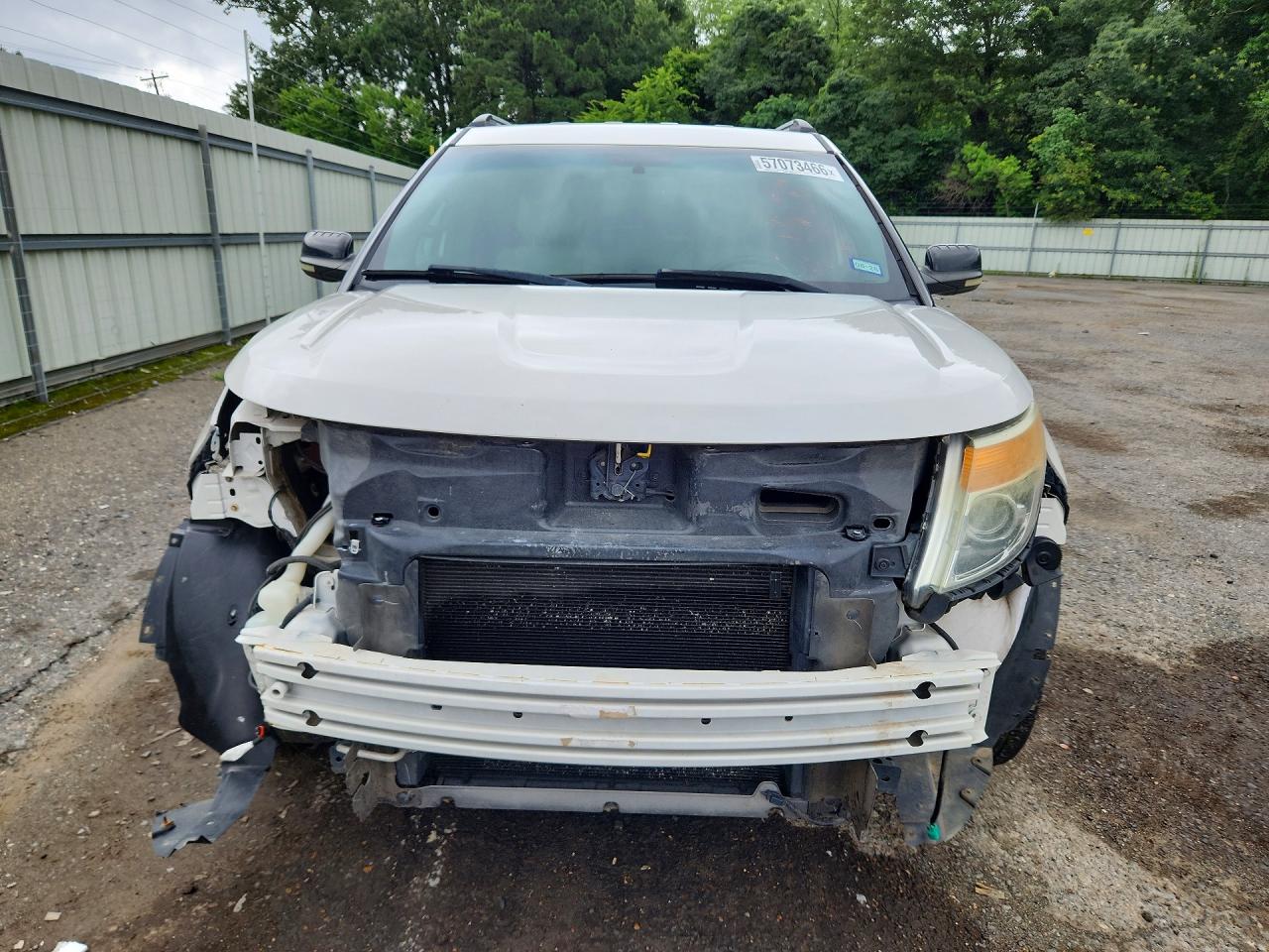 2012 Ford Explorer Xlt White vin: 1FMHK7D88CGA71251