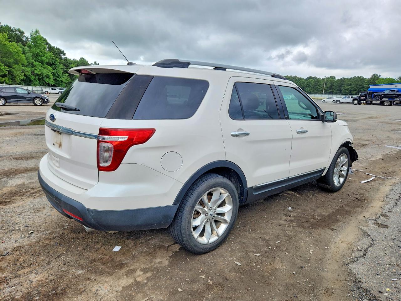 2012 Ford Explorer Xlt White vin: 1FMHK7D88CGA71251
