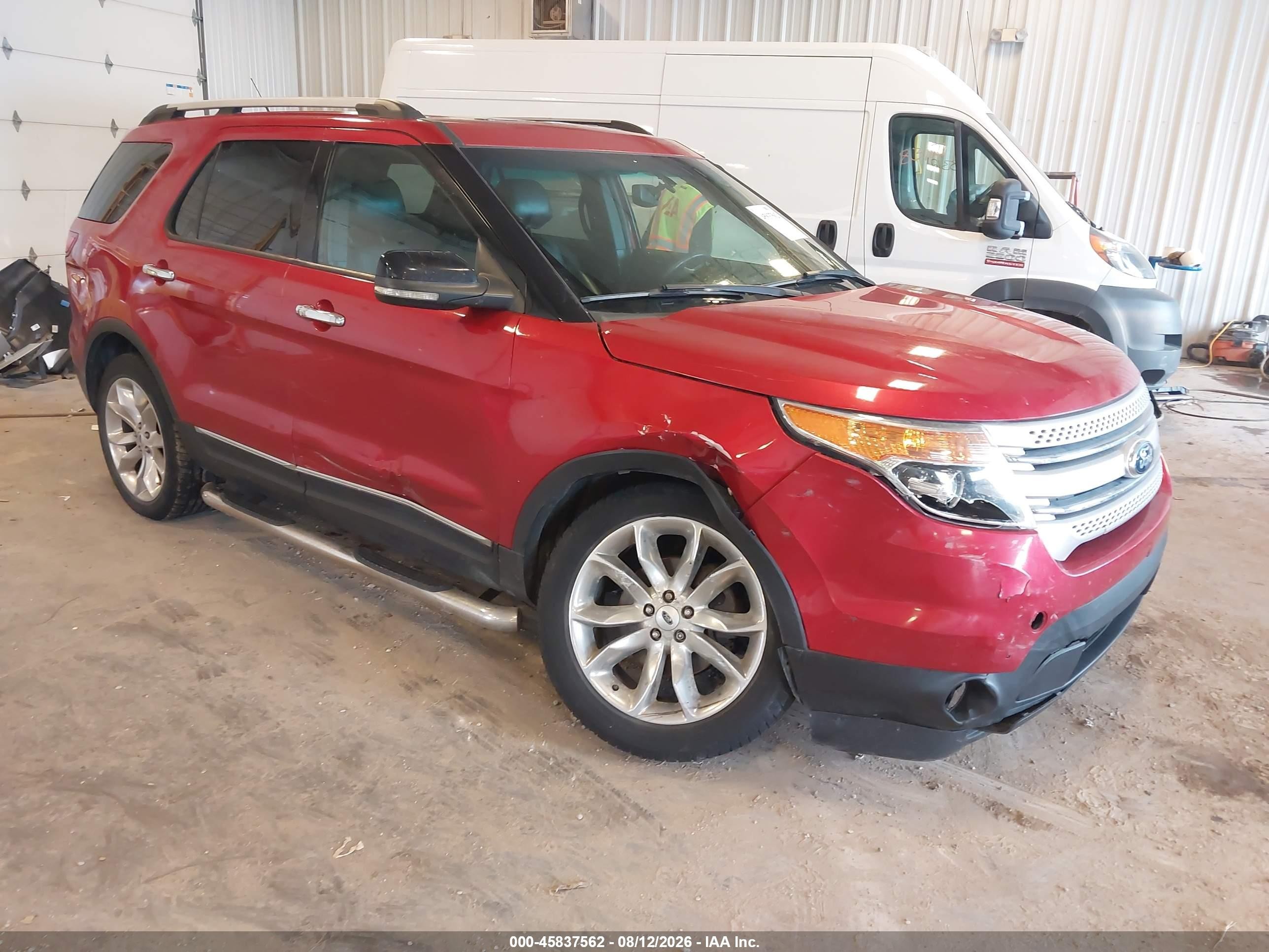 2012 Ford Explorer Xlt Red vin: 1FMHK7D89CGA12676