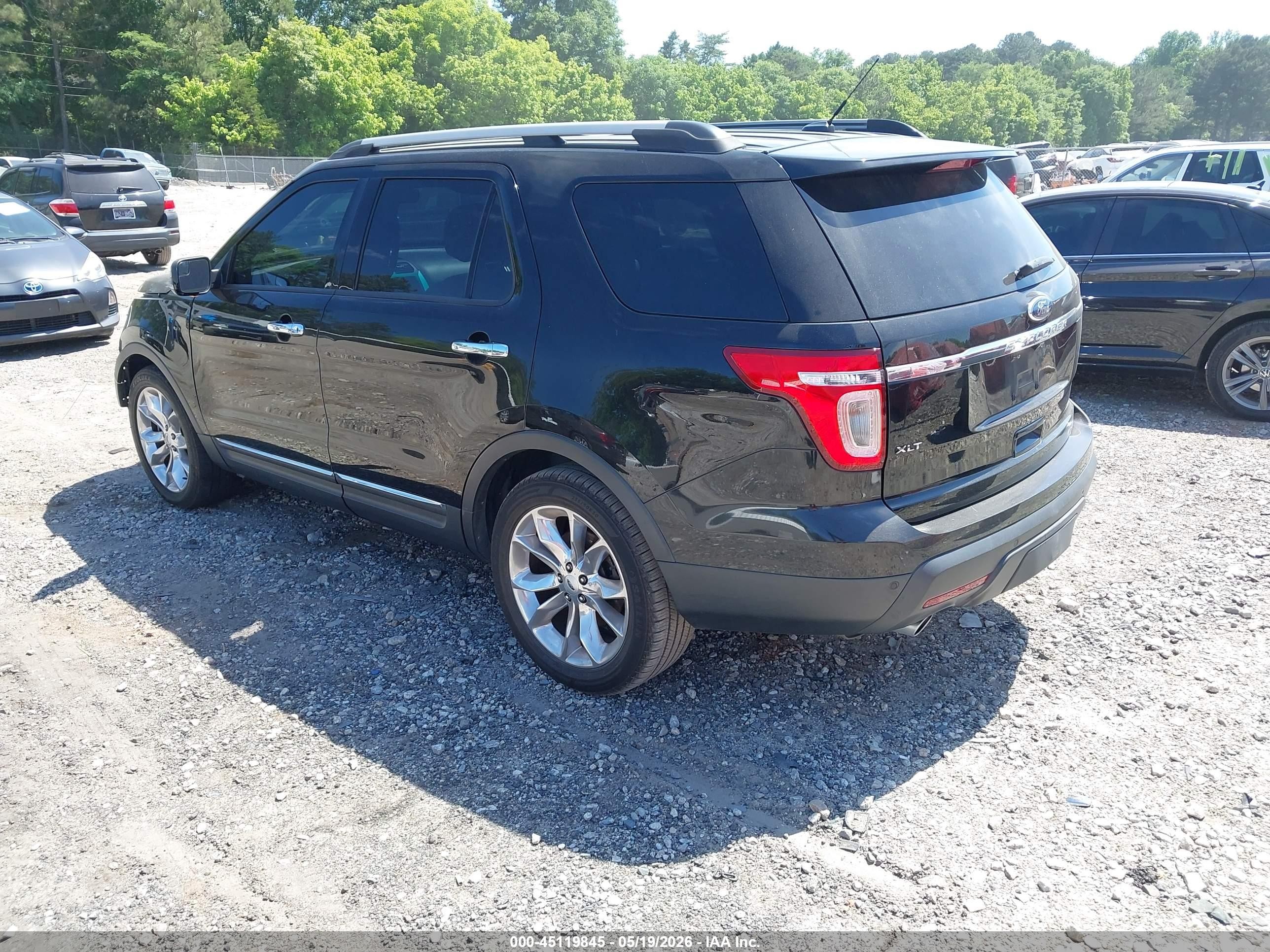 2012 Ford Explorer Xlt Black vin: 1FMHK7D89CGA23239