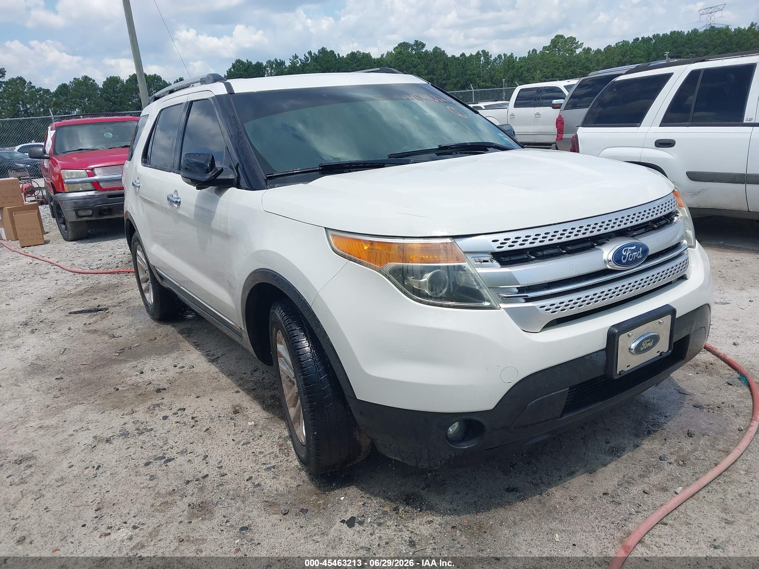 2012 Ford Explorer Xlt White vin: 1FMHK7D89CGA42969