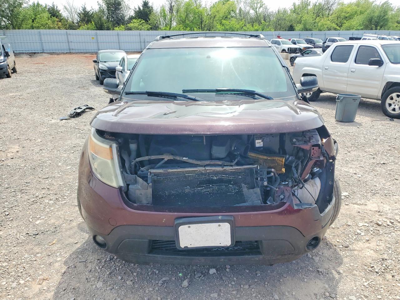 2011 Ford Explorer Xlt Burgundy vin: 1FMHK7D8XBGA63537