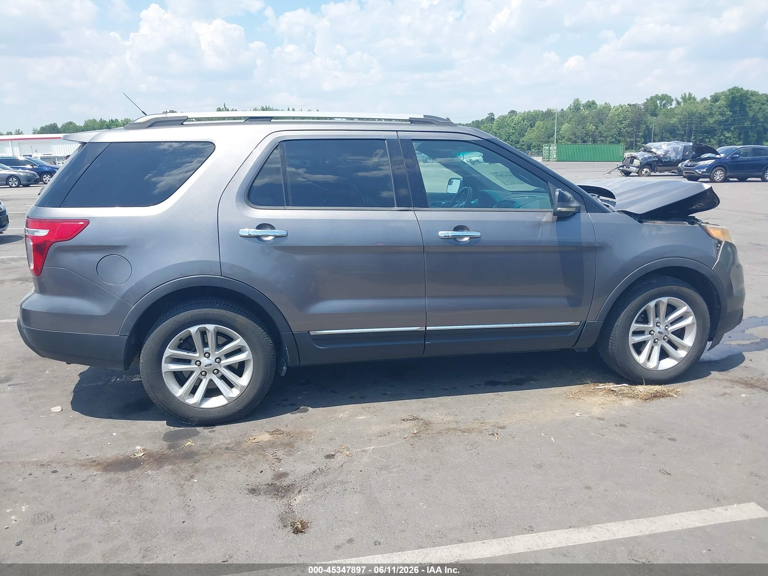 2012 Ford Explorer Xlt Gray vin: 1FMHK7D8XCGA11939