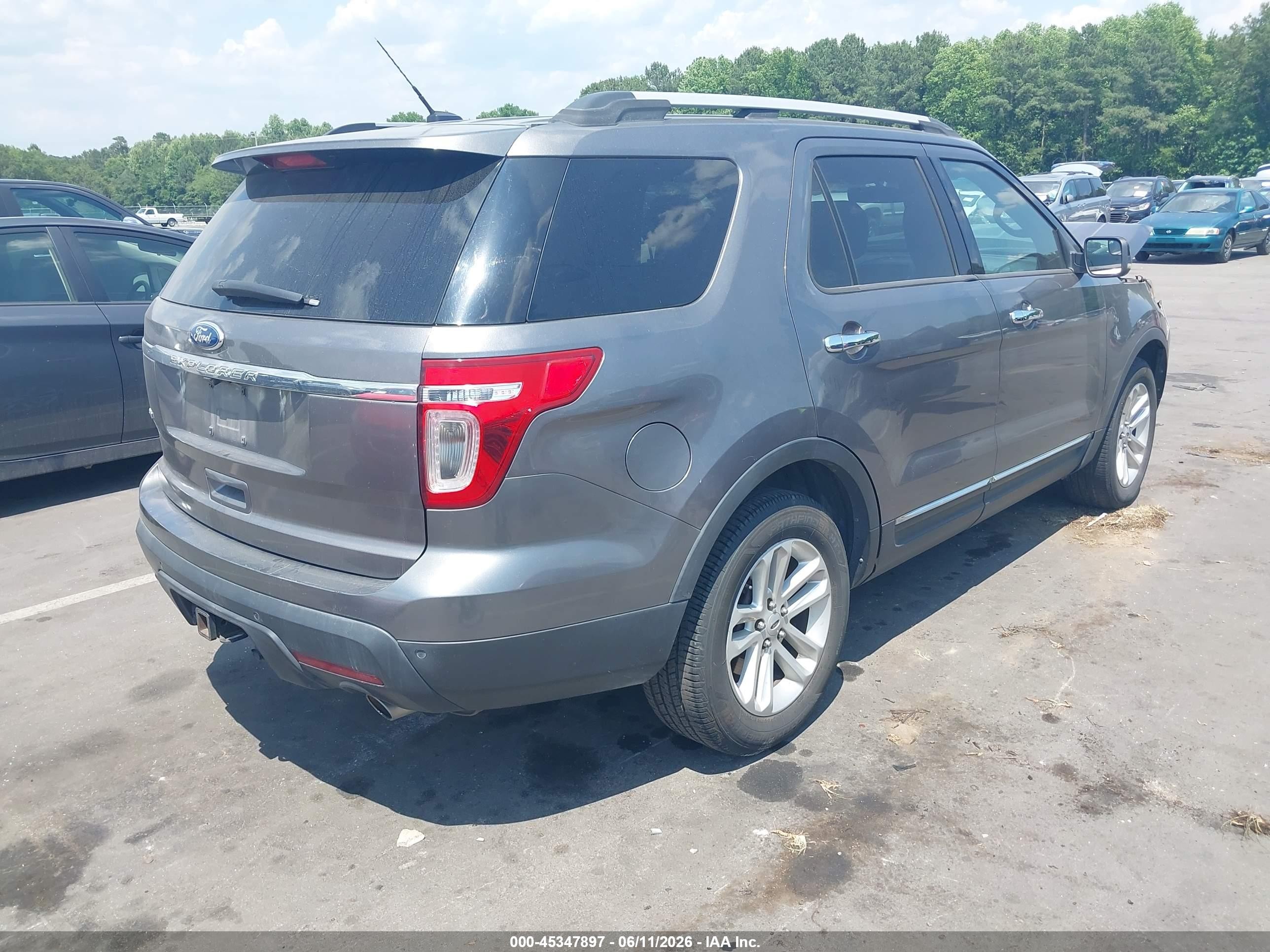 2012 Ford Explorer Xlt Gray vin: 1FMHK7D8XCGA11939