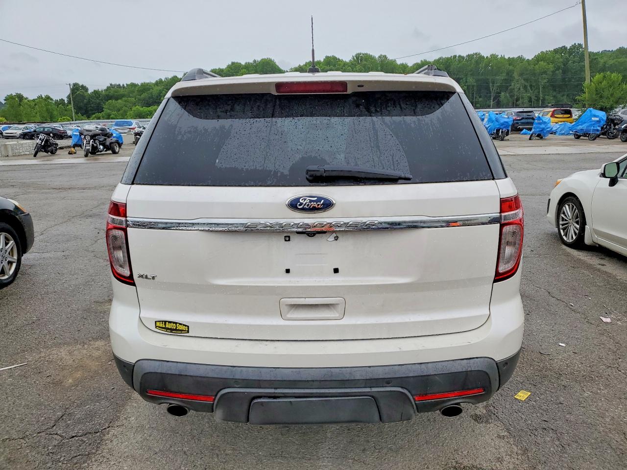 2012 Ford Explorer Xlt White vin: 1FMHK7D8XCGA11973
