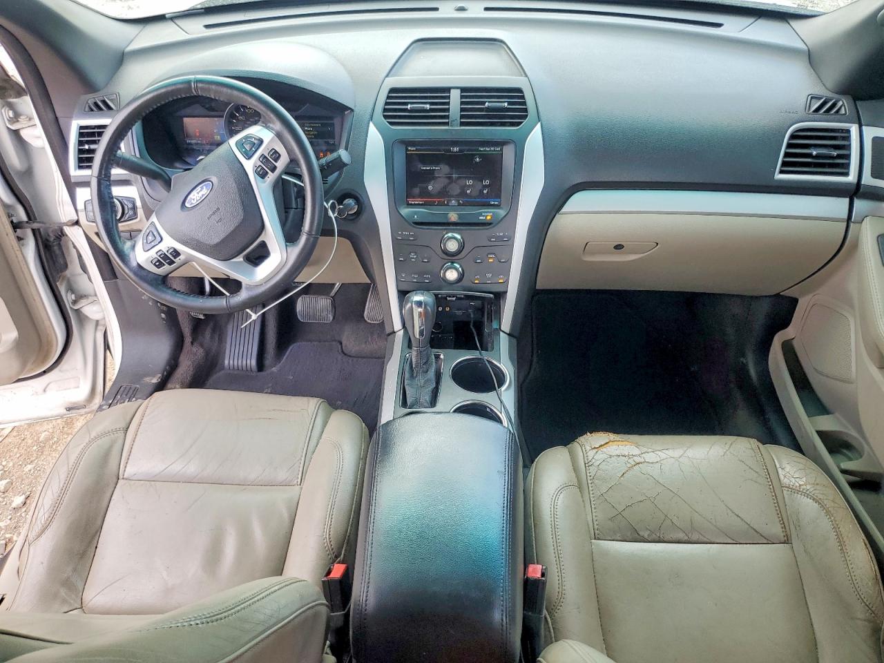 2012 Ford Explorer Xlt White vin: 1FMHK7D8XCGA82512