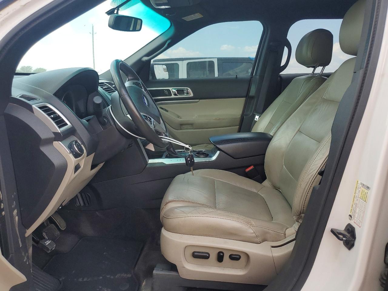 2012 Ford Explorer Xlt White vin: 1FMHK7D8XCGA82512