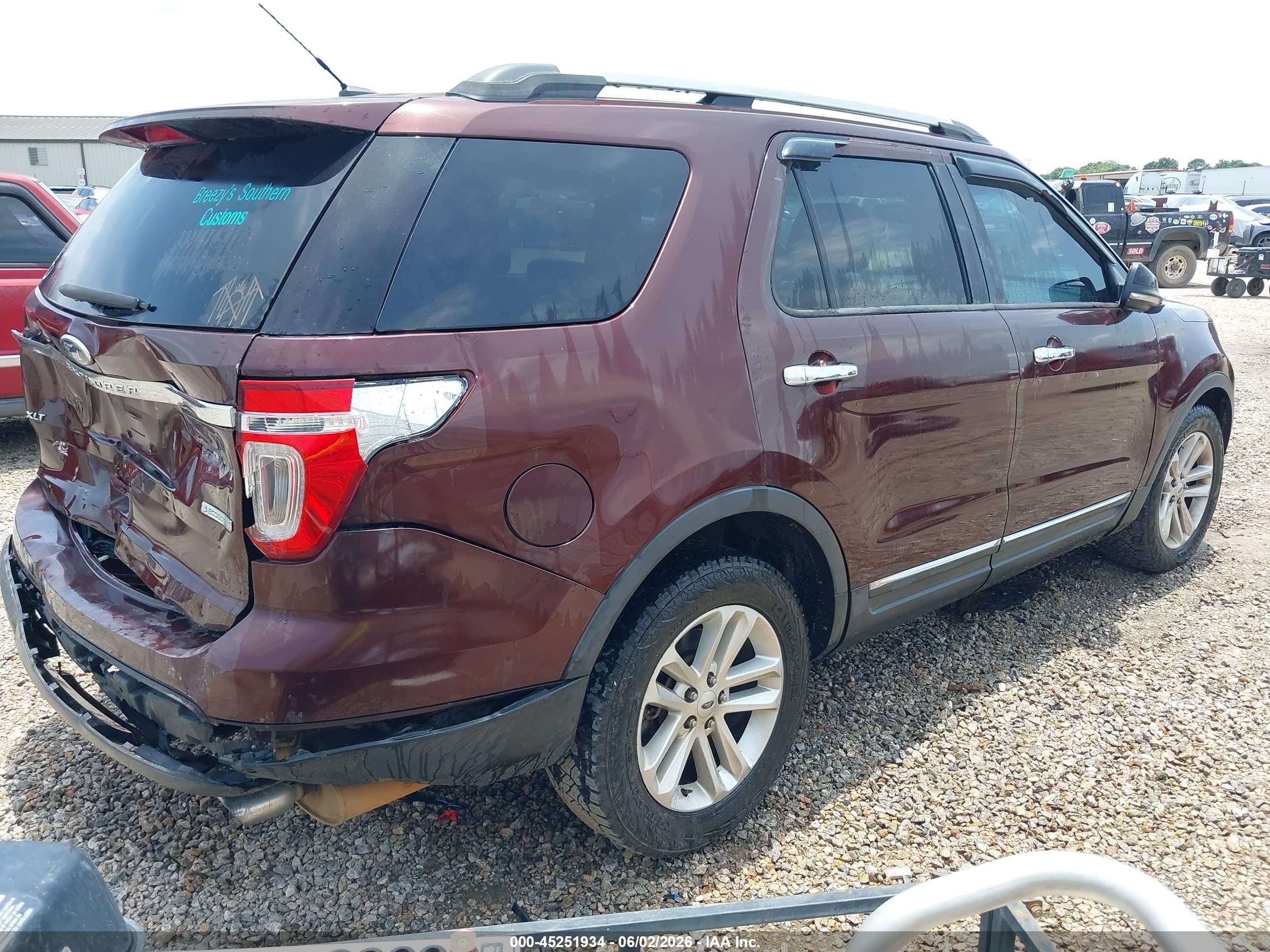 2012 Ford Explorer Xlt Maroon vin: 1FMHK7D92CGA59234