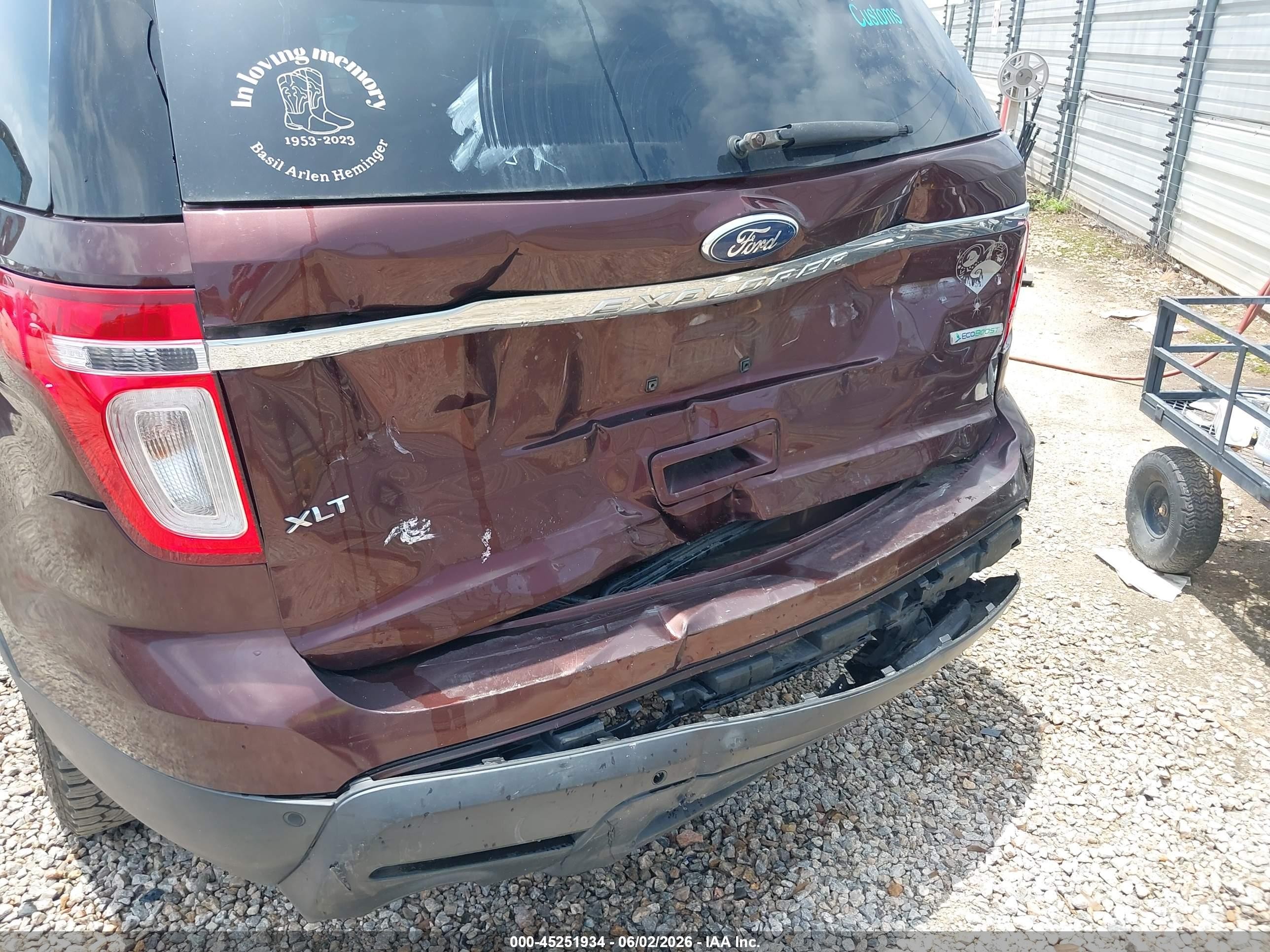 2012 Ford Explorer Xlt Maroon vin: 1FMHK7D92CGA59234