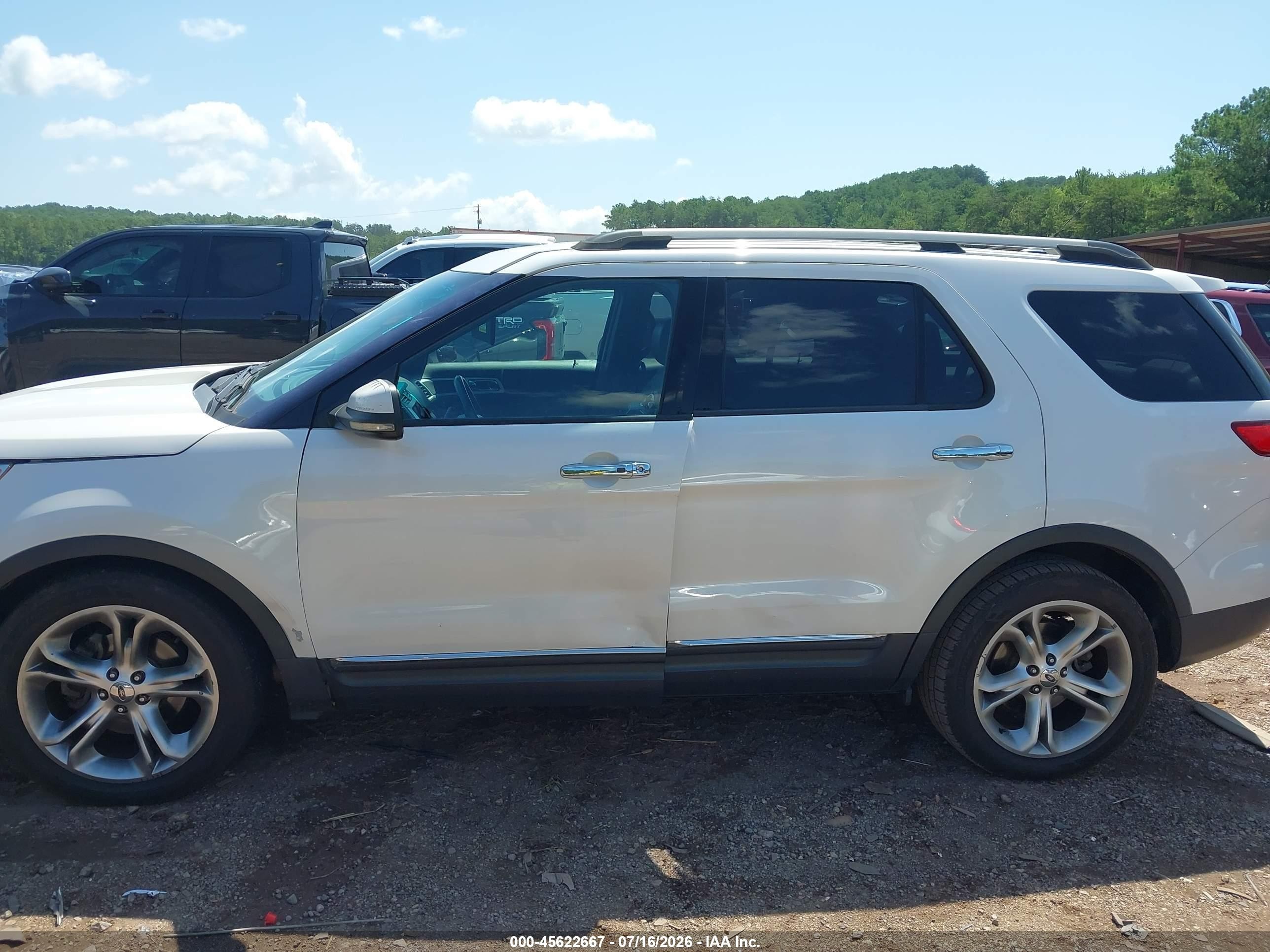 2011 Ford Explorer Limited White vin: 1FMHK7F80BGA34948