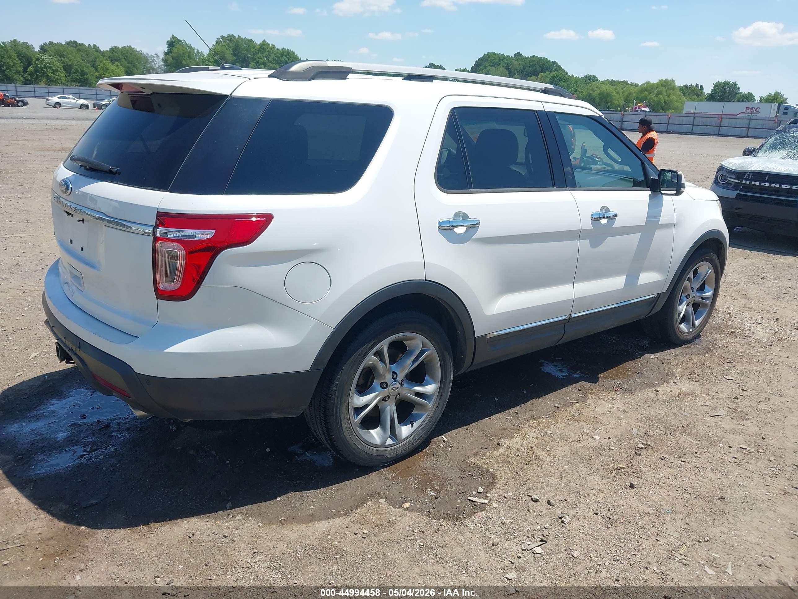2011 Ford Explorer Limited White vin: 1FMHK7F80BGA94700