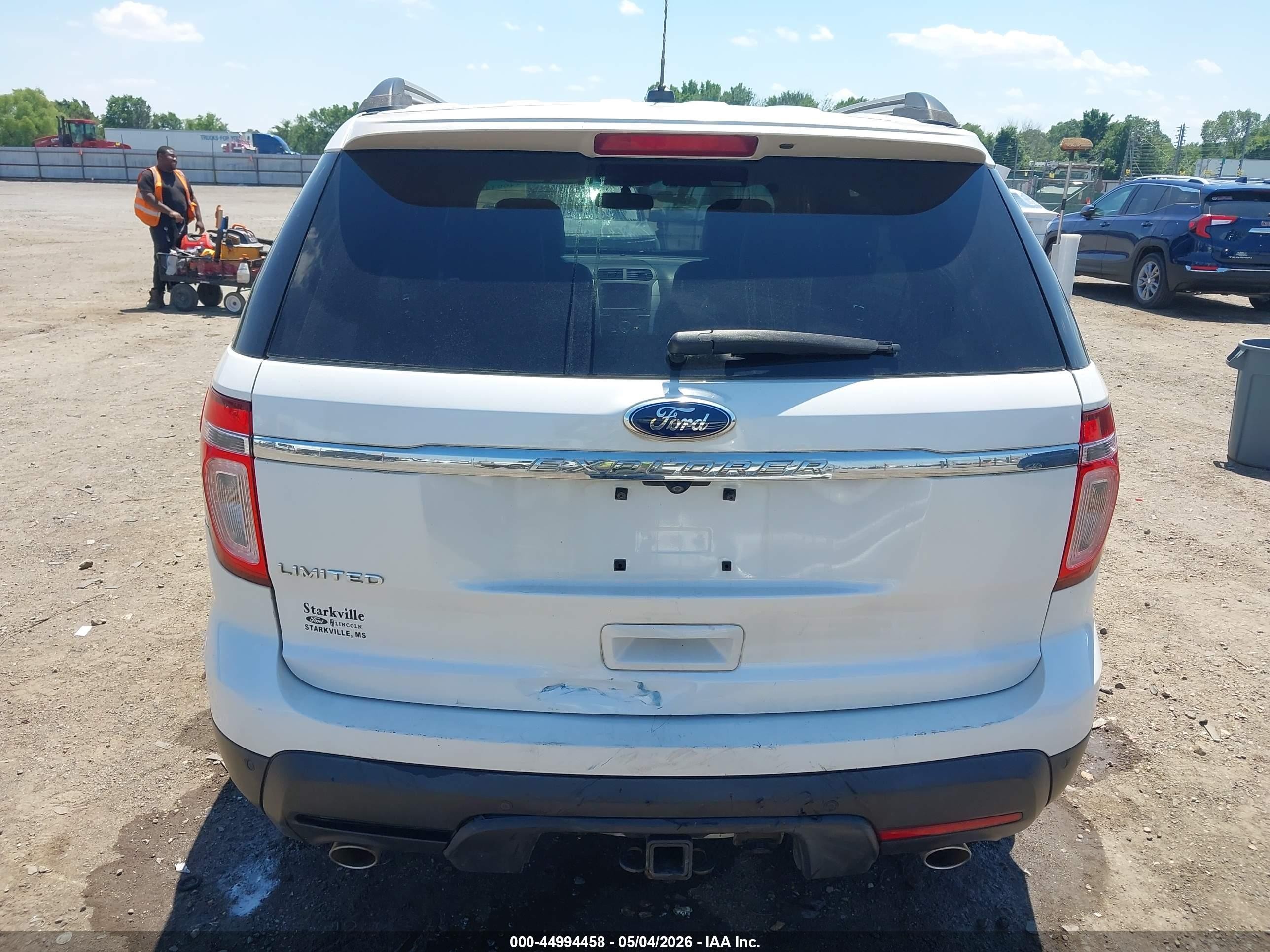 2011 Ford Explorer Limited White vin: 1FMHK7F80BGA94700